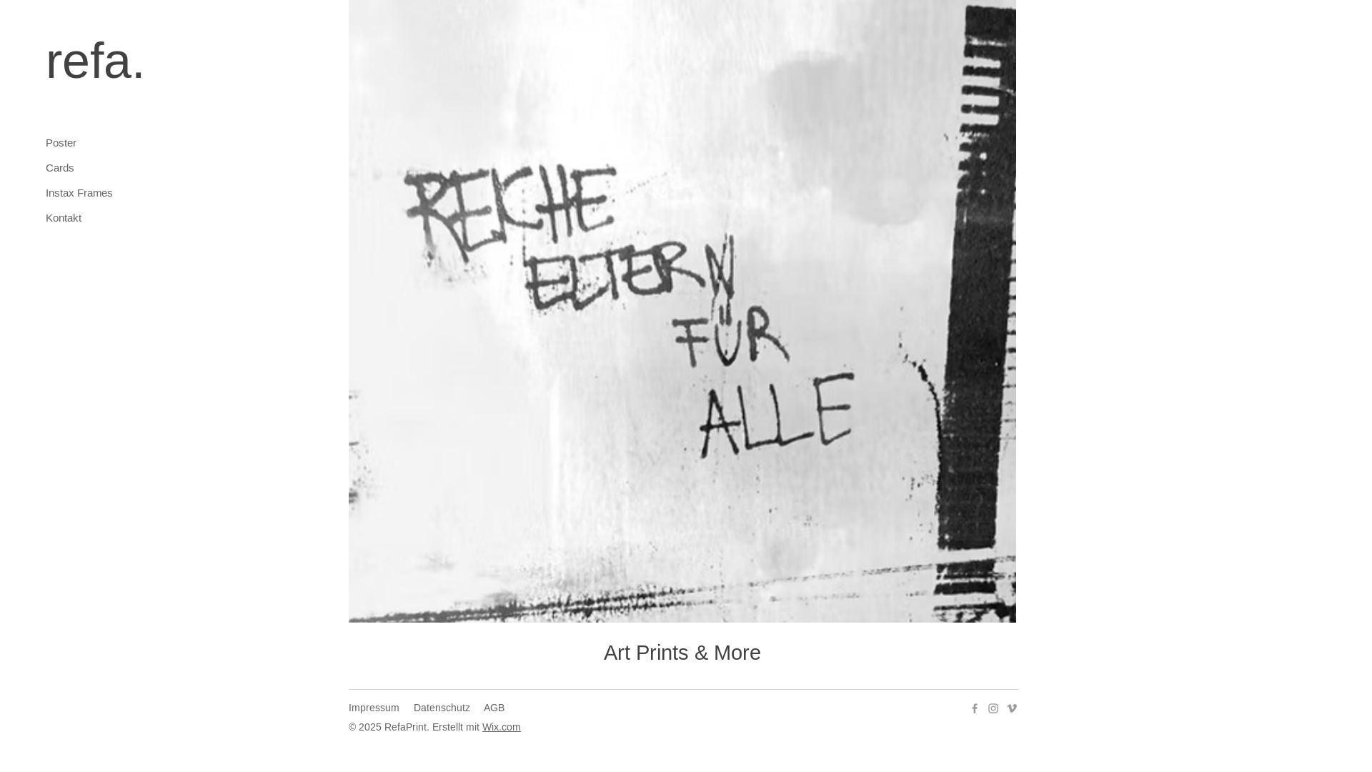website screenshot of https://refaprint.com/
