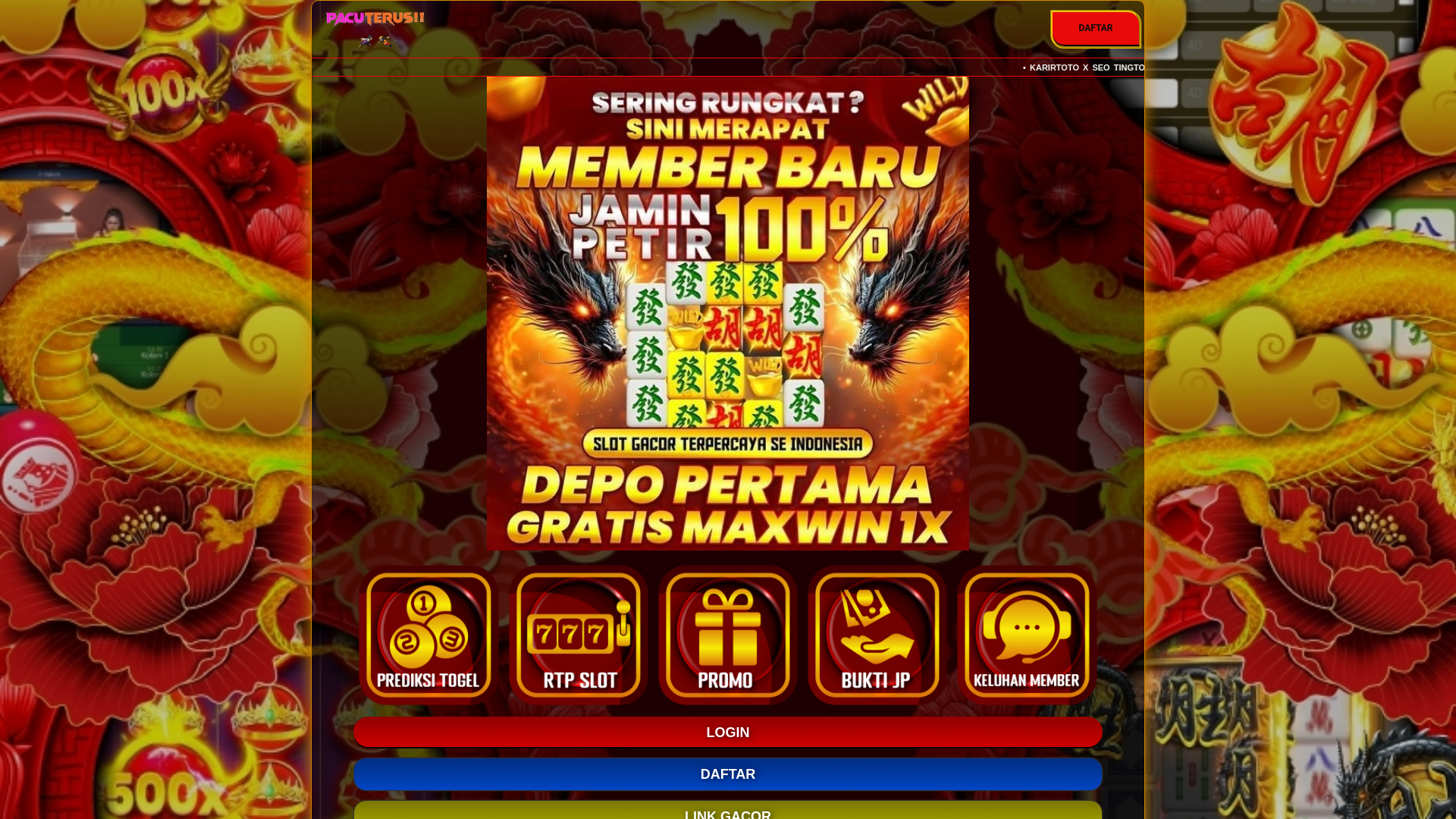 website screenshot of https://slots-karirtoto.pages.dev/