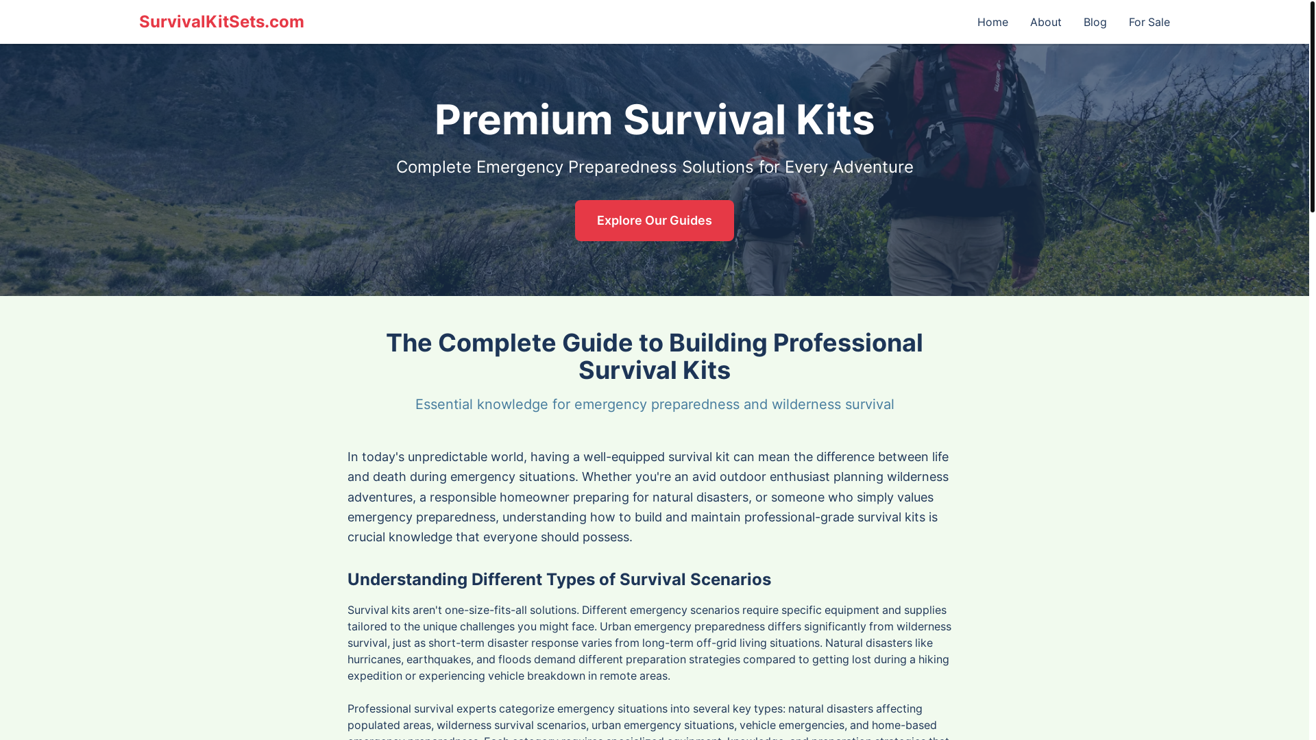 website screenshot of https://survivalkitsets-com.pages.dev/