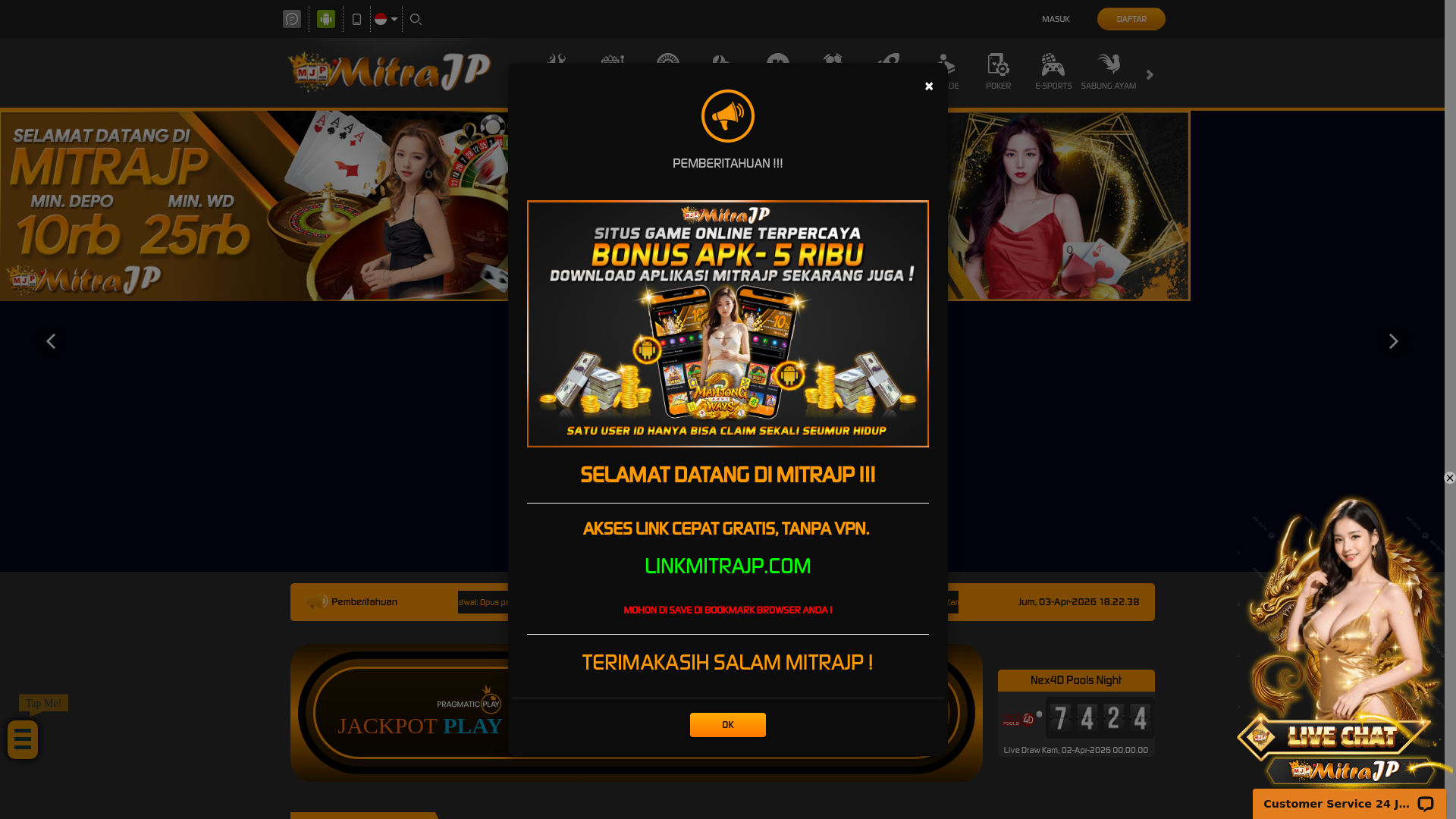 website screenshot of https://pantang-tumbang.online/