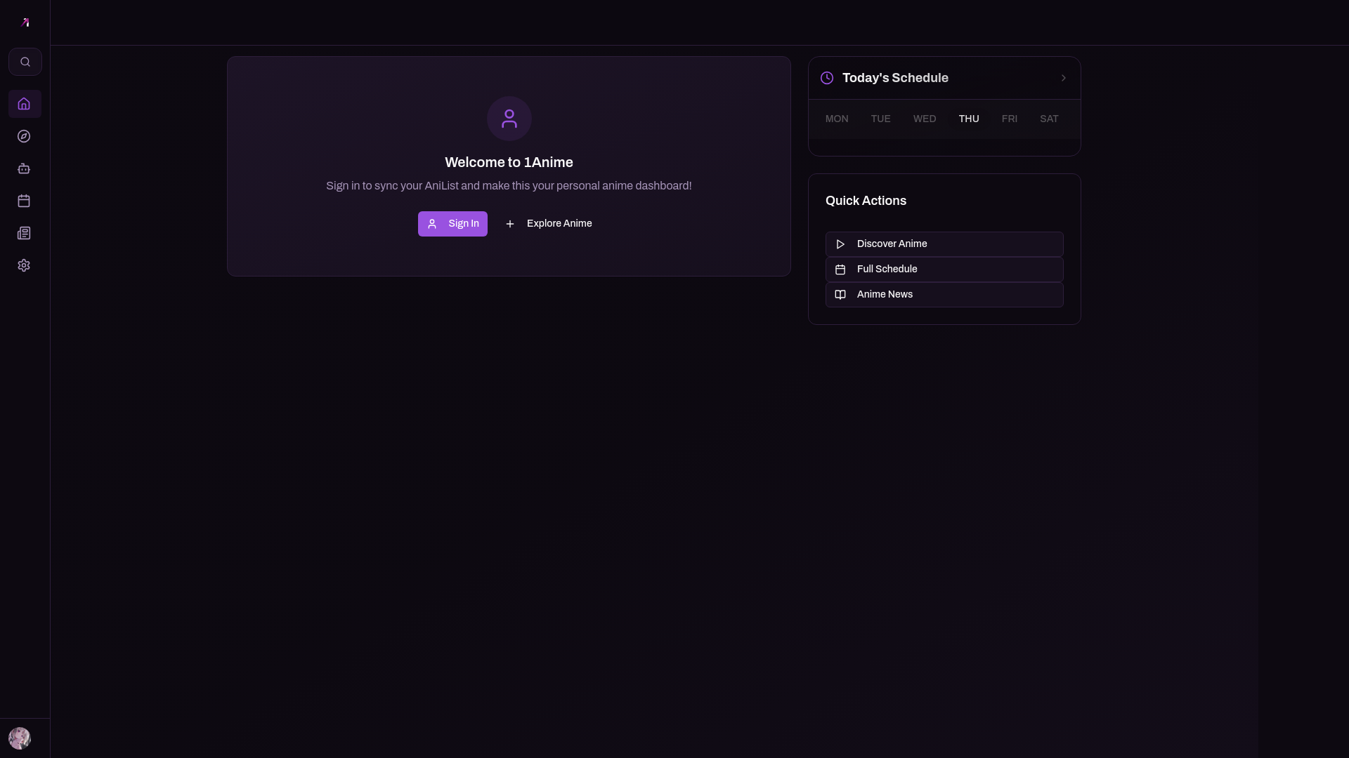 website screenshot of https://1anime.app/
