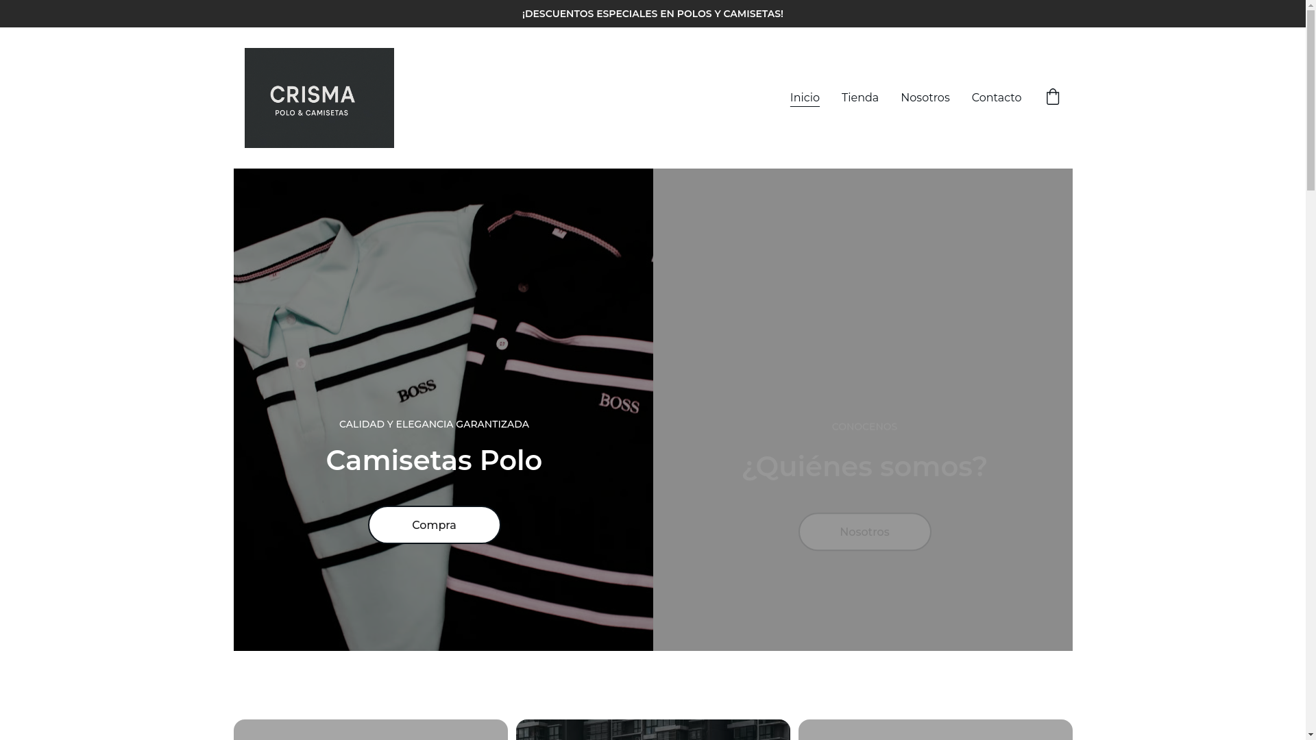 website screenshot of https://confeccionescrisma.com/