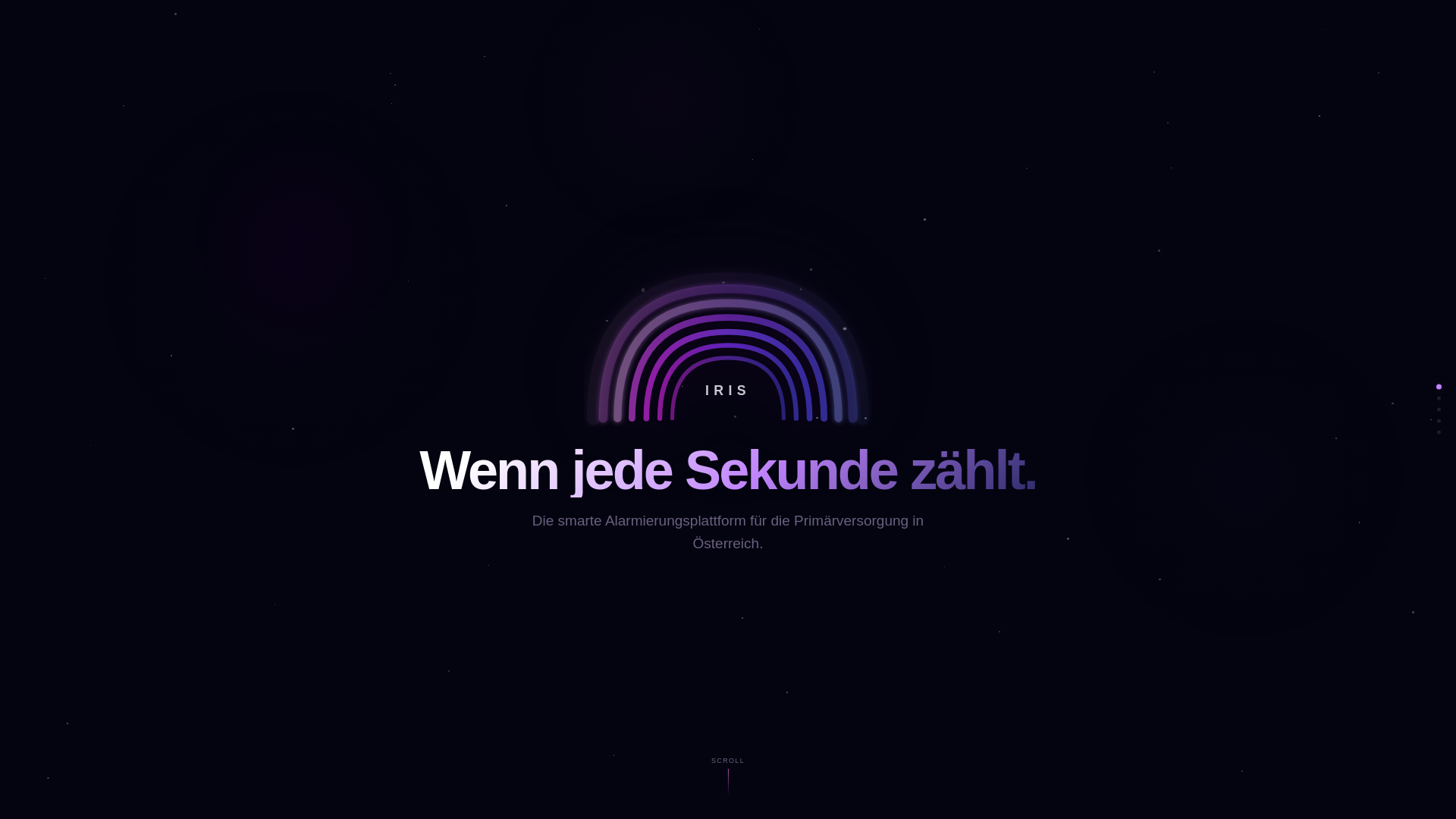 website screenshot of https://irisapp.at/