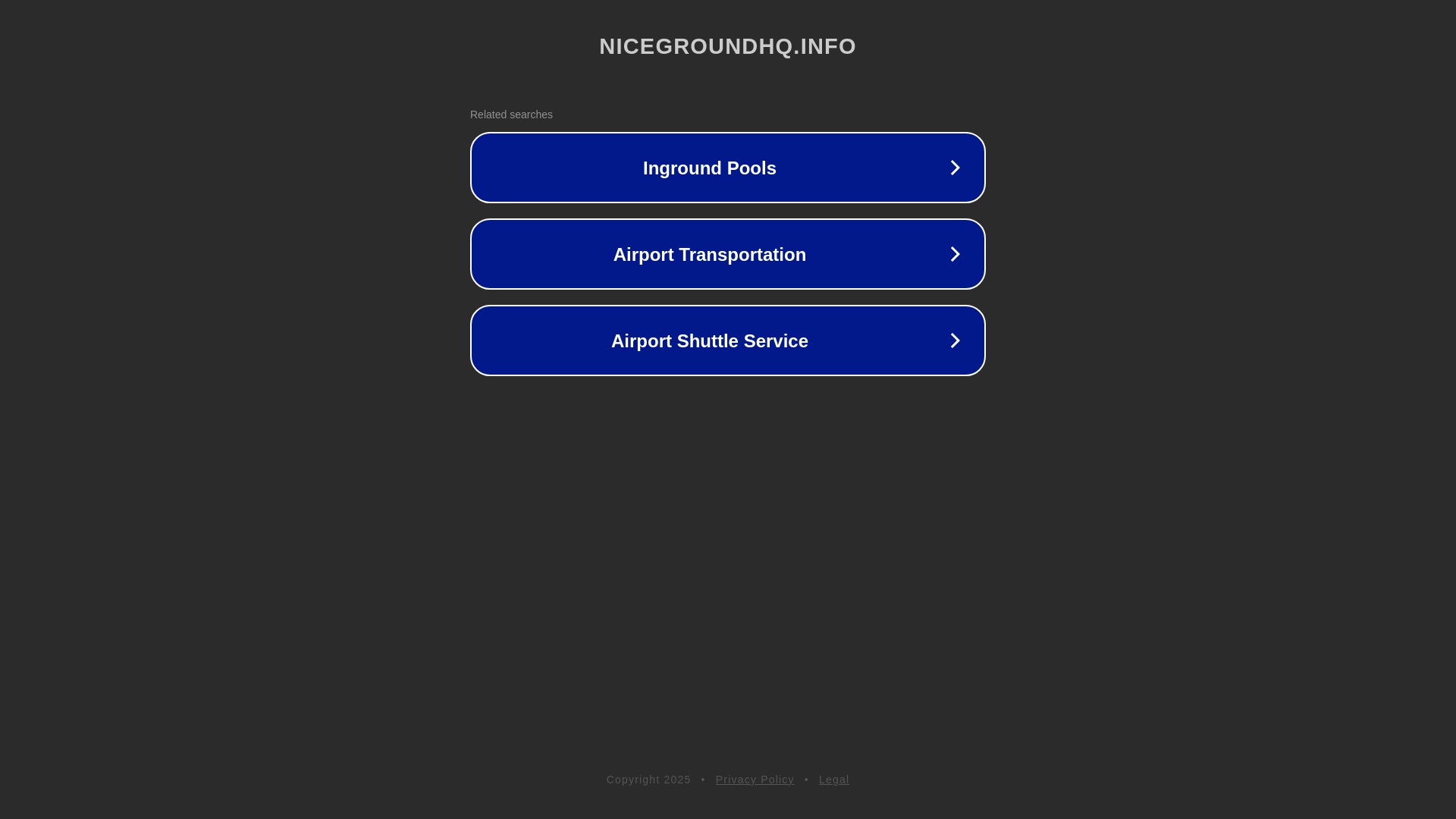 website screenshot of https://nicegroundhq.info/
