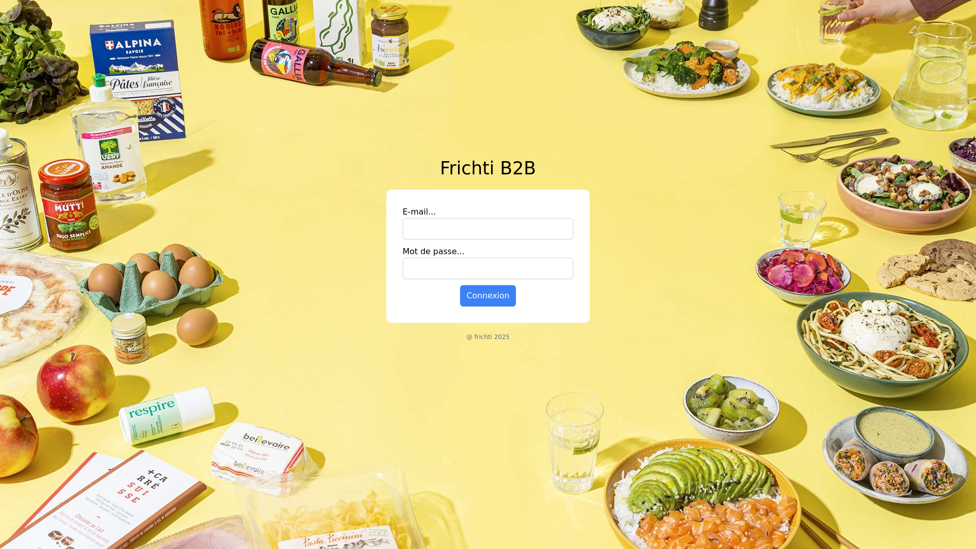 website screenshot of https://frichti-admin-b2b.pages.dev/