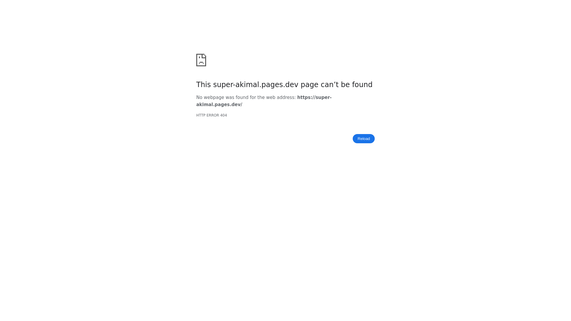 website screenshot of https://super-akimal.pages.dev/