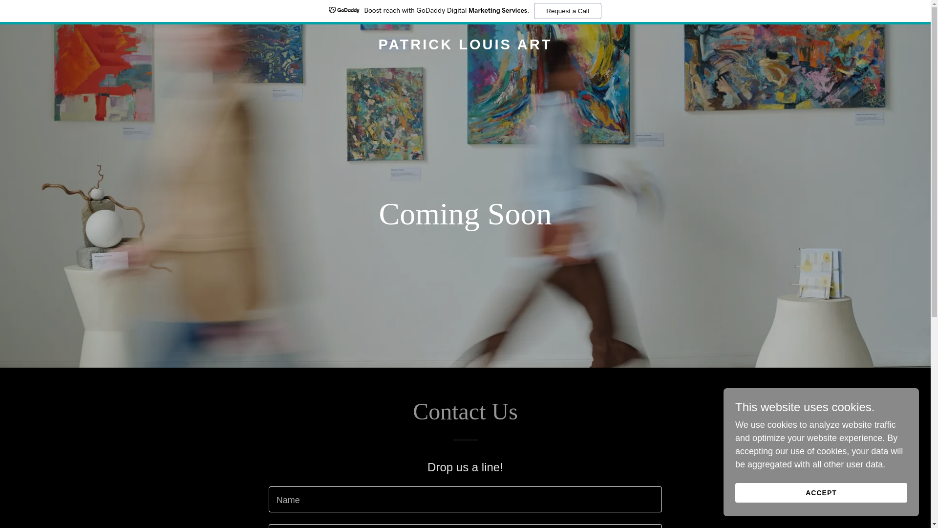 website screenshot of https://patricklouis.art/