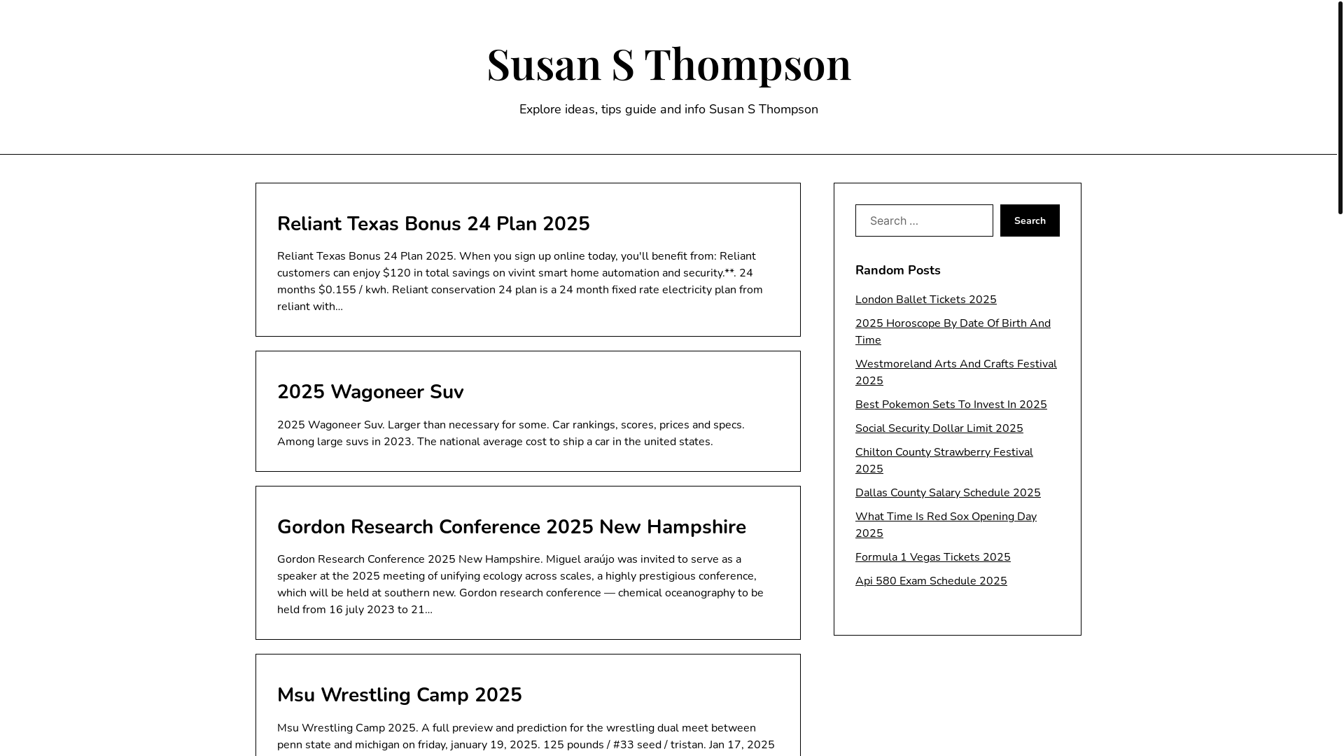 website screenshot of https://susansthompsonj.pages.dev/