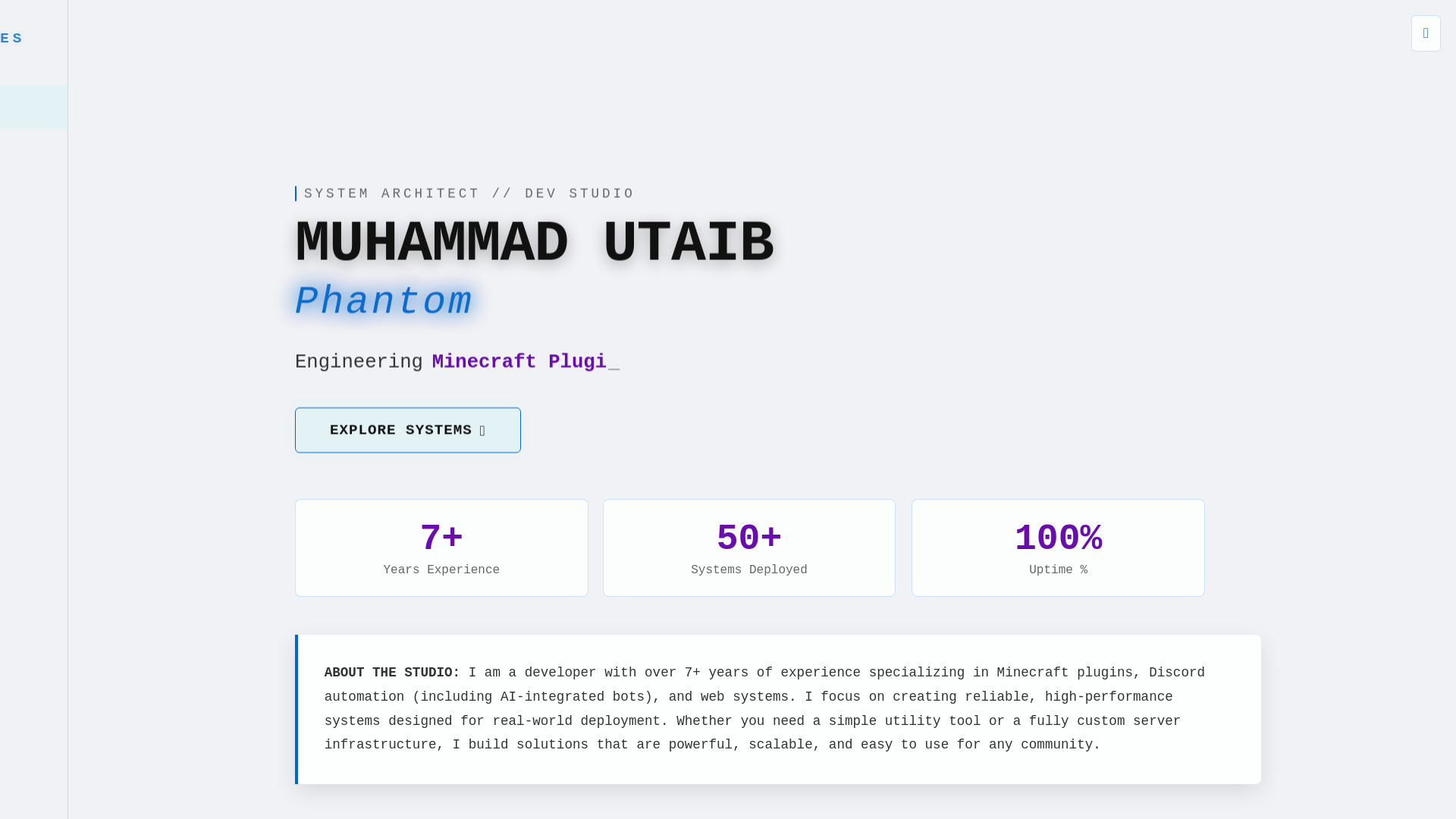 website screenshot of https://utaib.pages.dev/