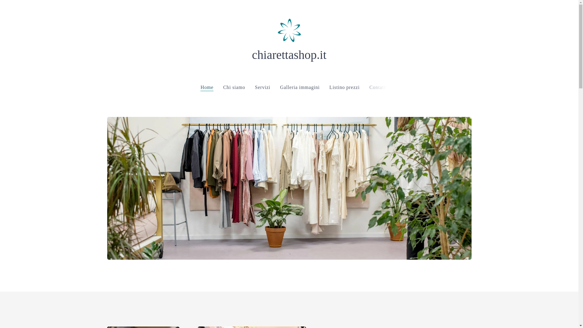 website screenshot of https://chiarettashop.it/