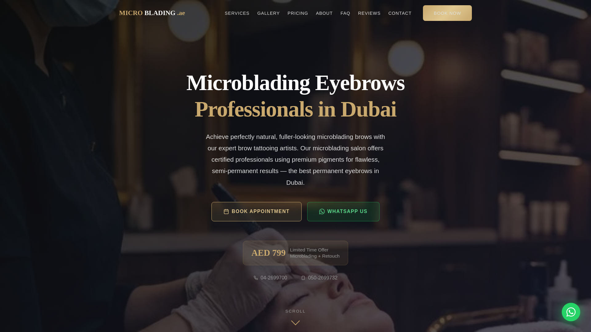 website screenshot of https://microblading-ae.pages.dev/