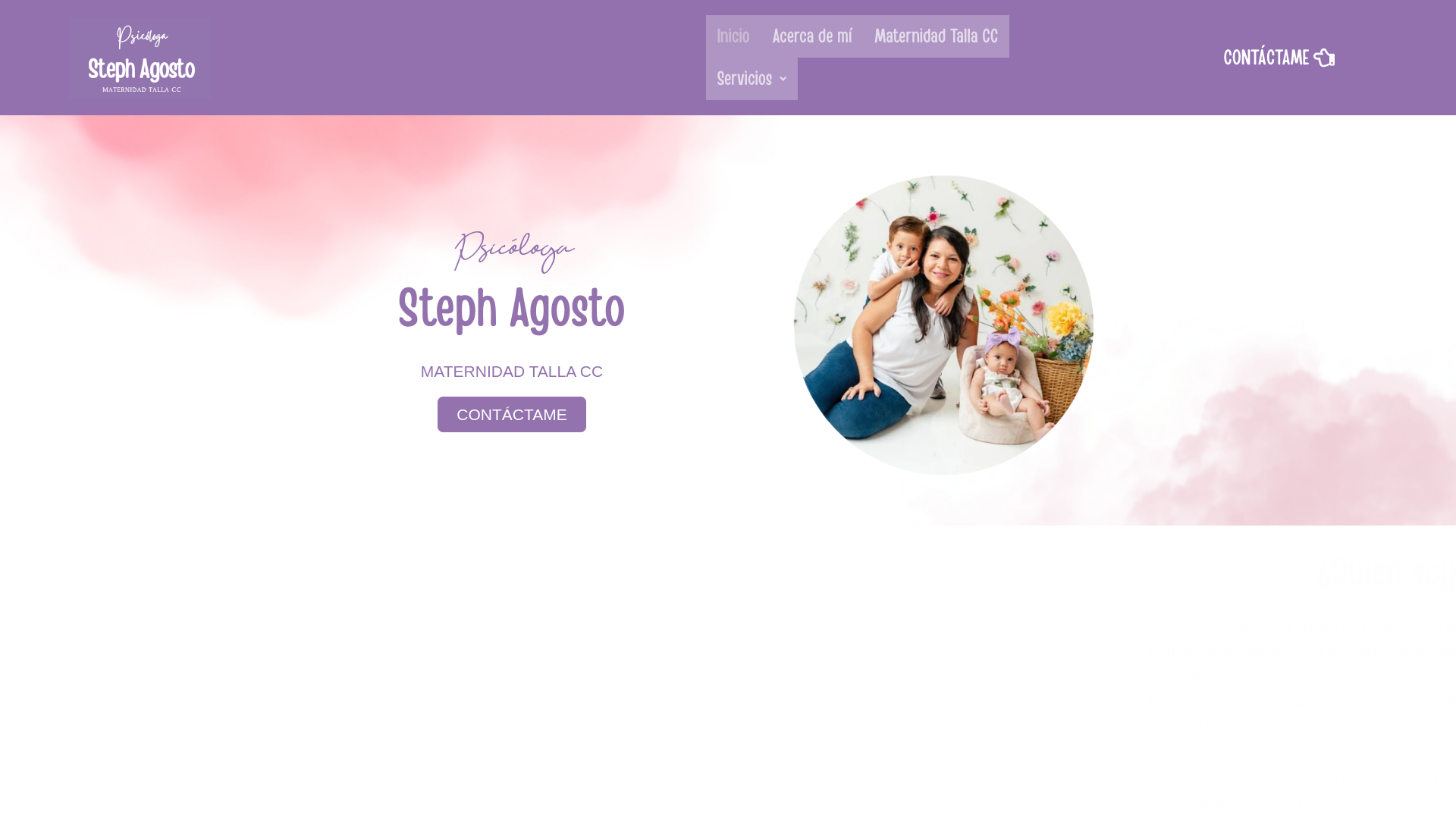 website screenshot of https://maternidadtallacc.com/