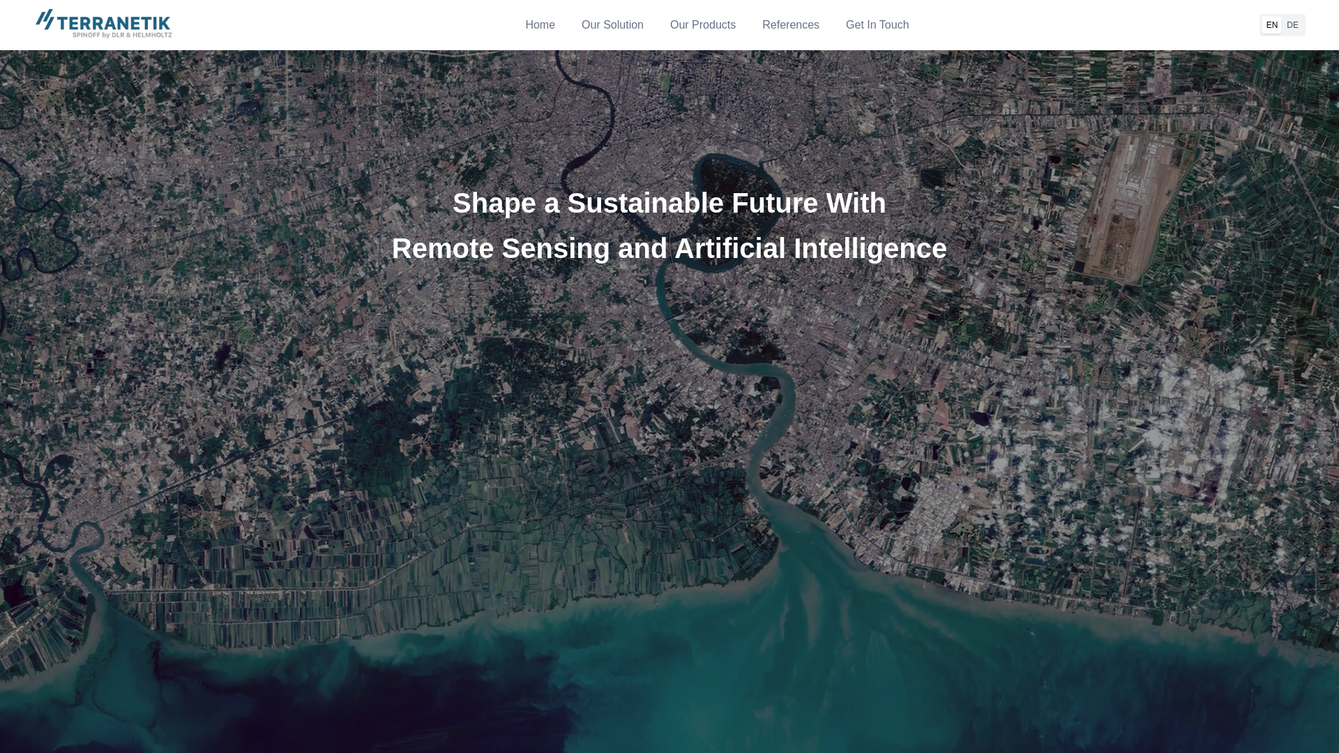 website screenshot of https://terranetik.com/