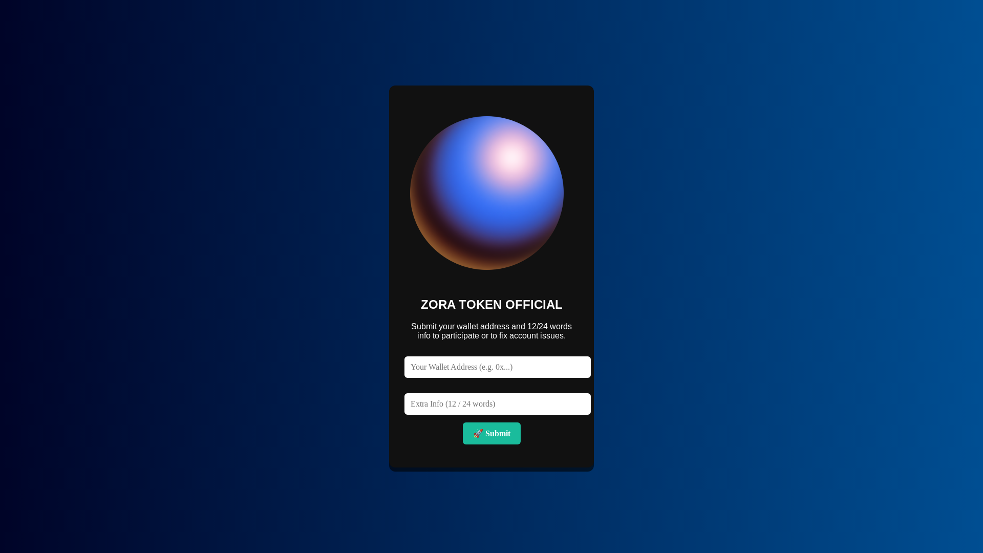 website screenshot of https://zoratokenbase.pages.dev/
