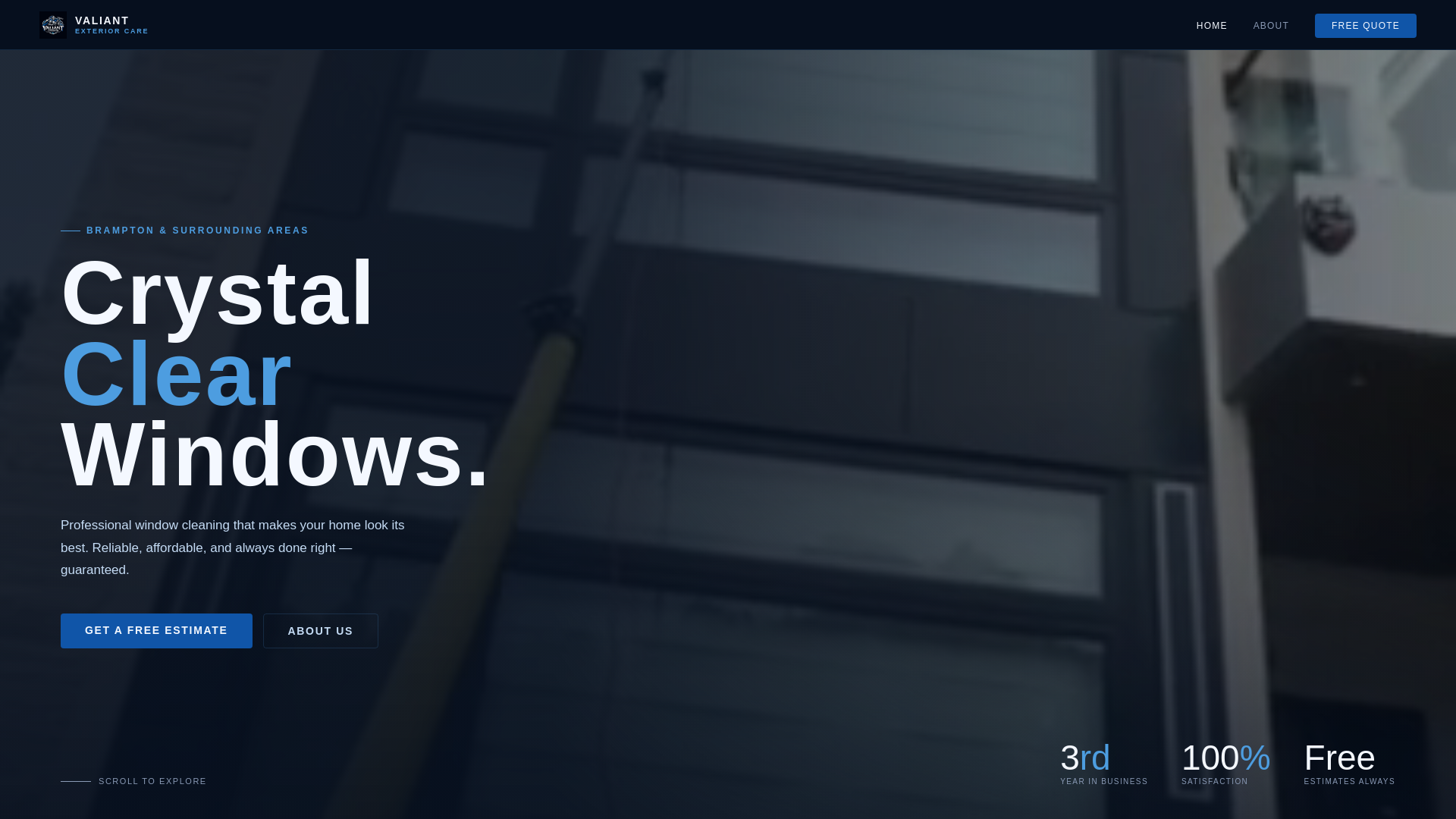 website screenshot of https://valiantexteriorcare.pages.dev/