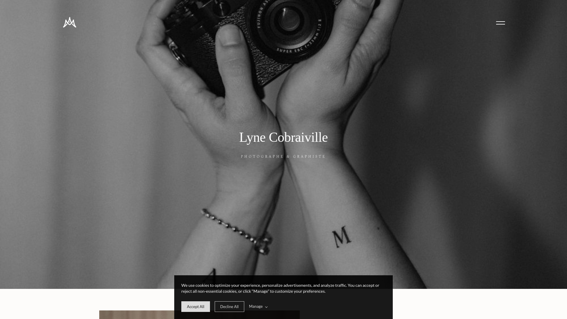 website screenshot of https://lynecobraiville.com/