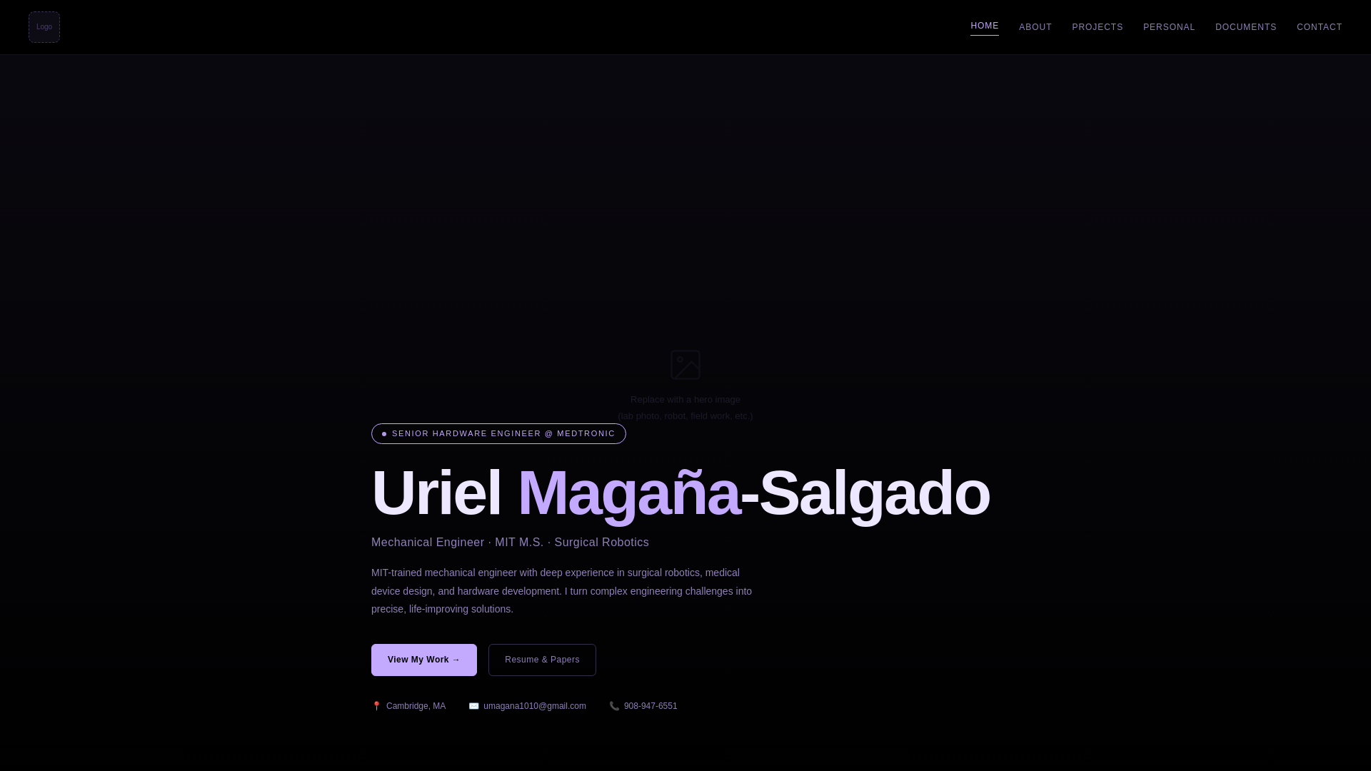 website screenshot of https://urielms.com/