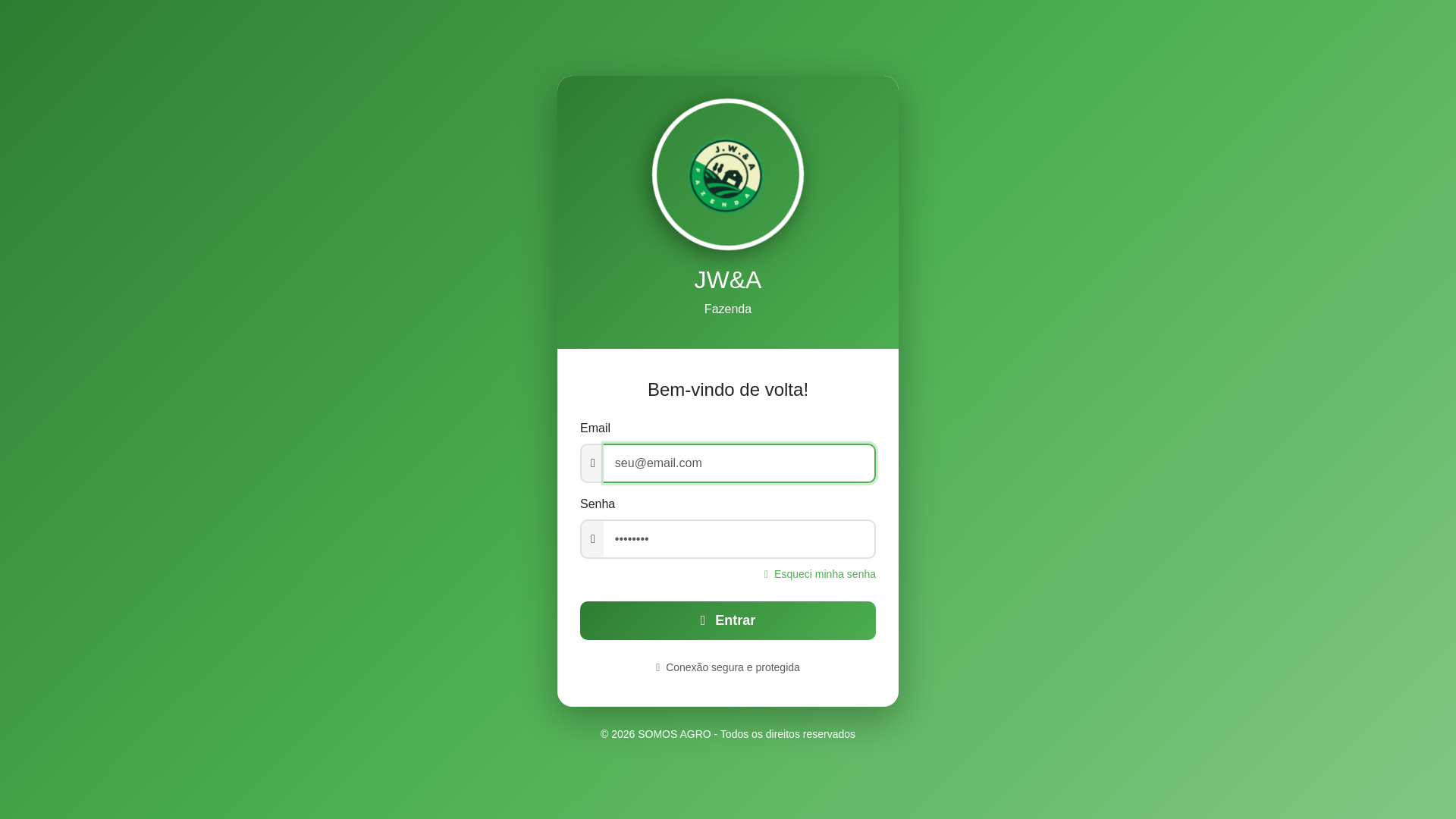 website screenshot of https://jwafazenda.com/