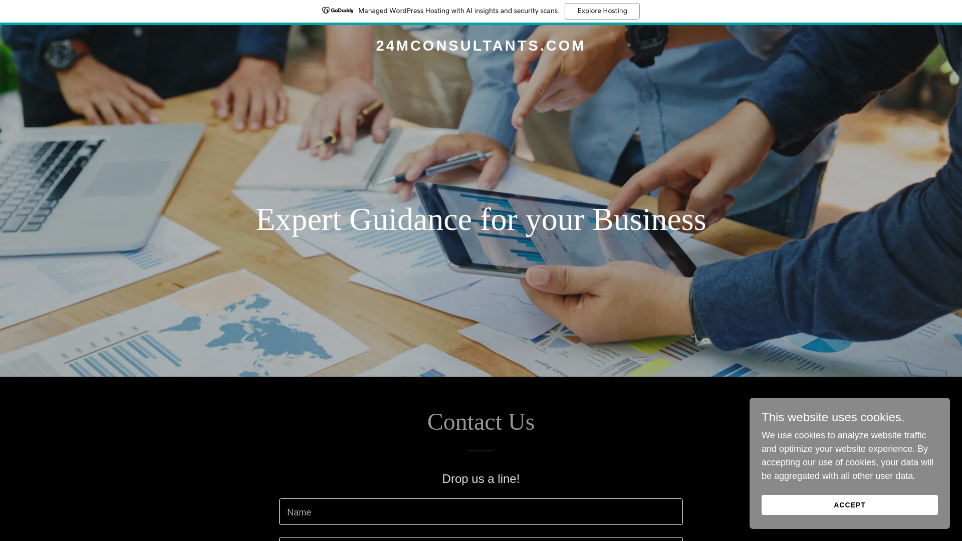 website screenshot of https://24mconsultants.com/