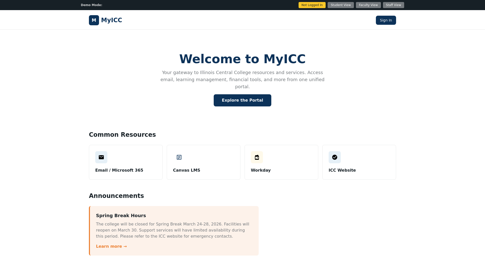 website screenshot of https://myicc-static-kinsta-site-5xsmh.kinsta.page