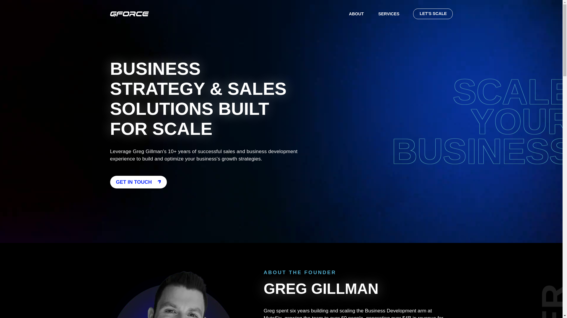 website screenshot of https://saygforce.com/