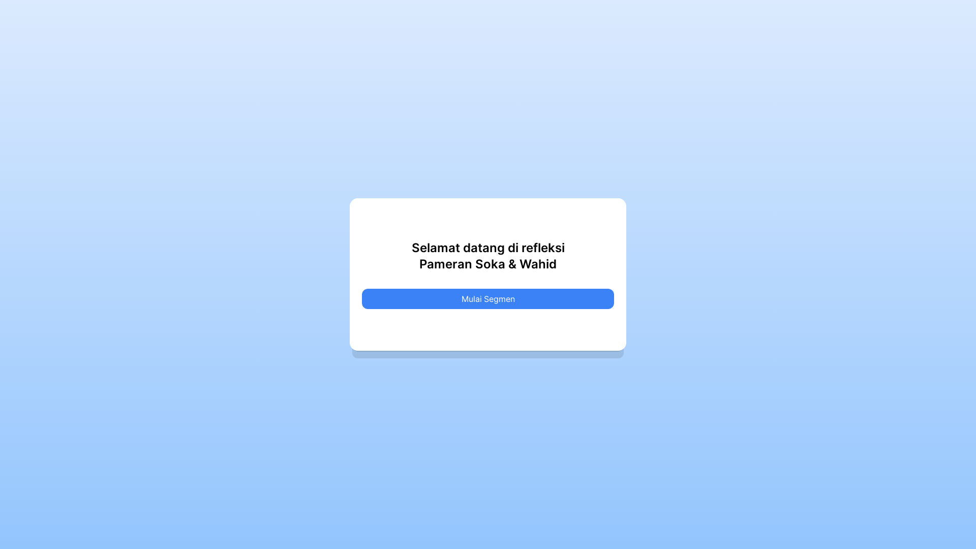 website screenshot of https://pameran-soka-wahid.pages.dev/