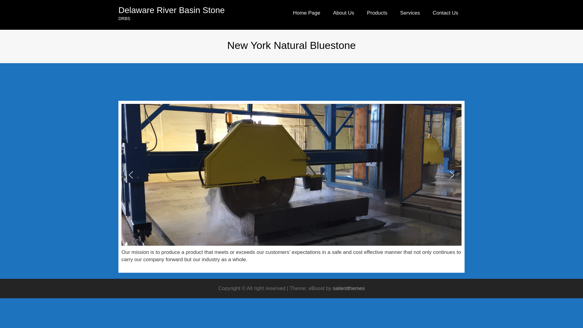 website screenshot of https://delawareriverbasinstone.com