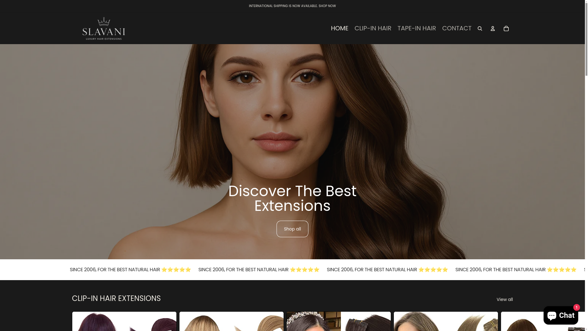 website screenshot of https://slavani.com/