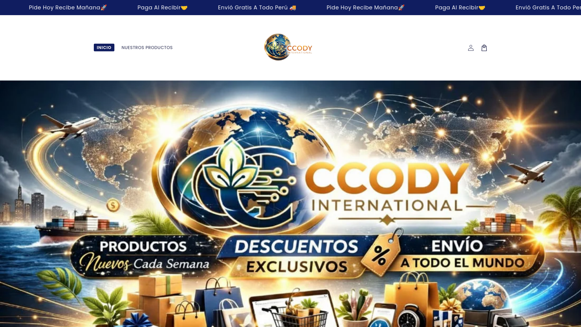 website screenshot of https://ccodyinternational.com/
