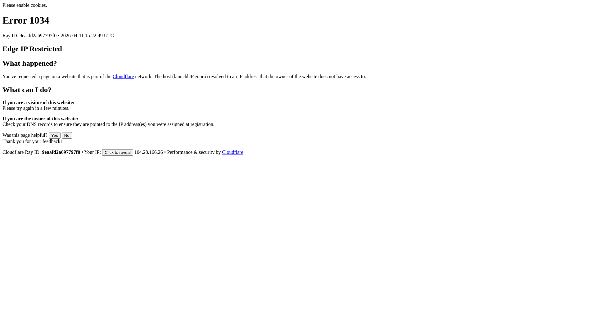 website screenshot of https://launchh44er.pro