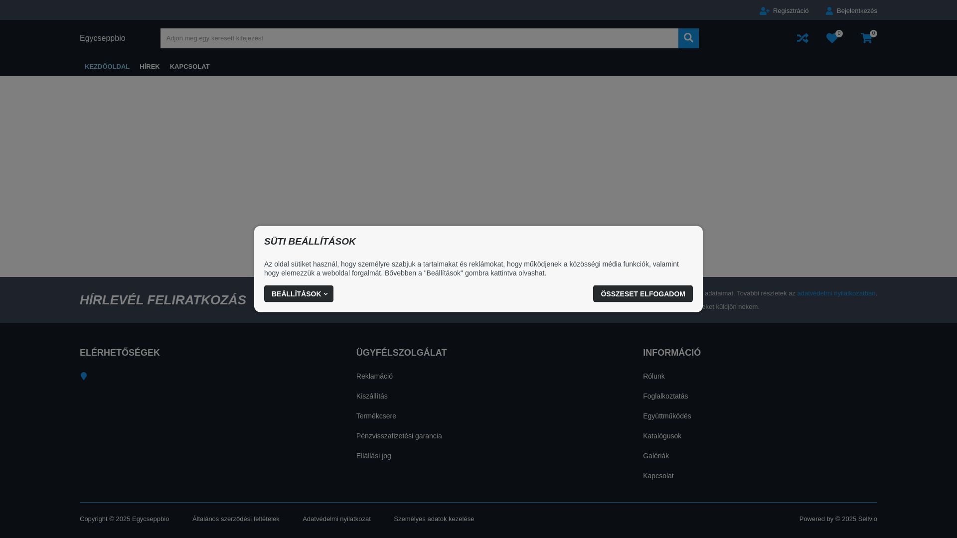 website screenshot of https://egycseppbio.hu/