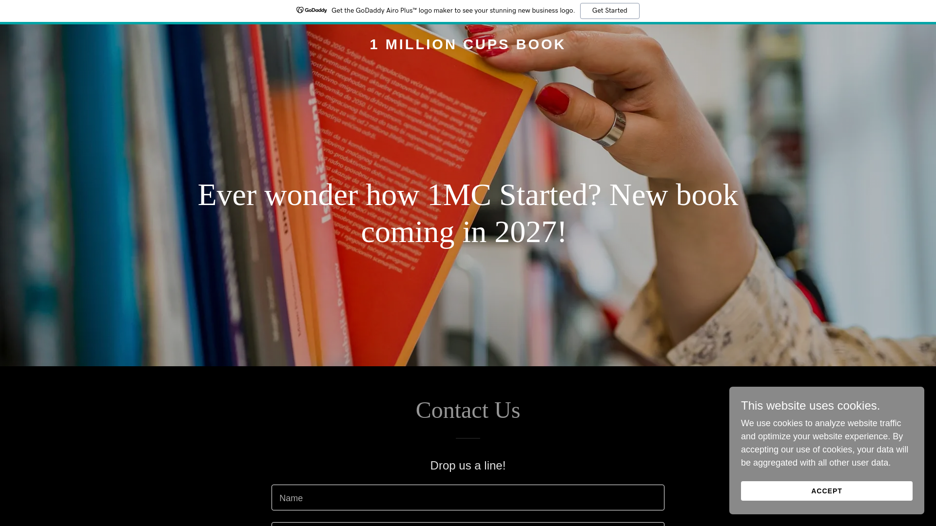 website screenshot of https://1mcbook.com/