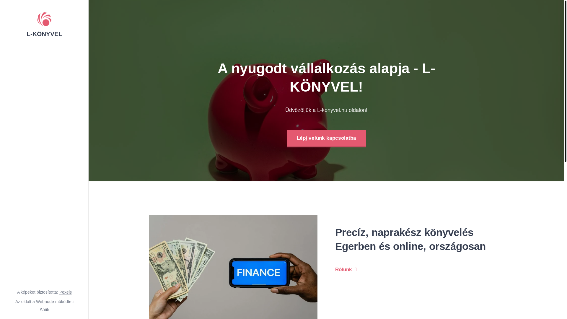 website screenshot of https://l-konyvel.hu/
