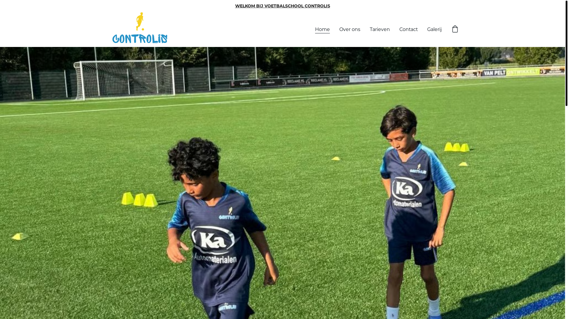 website screenshot of https://voetbalschoolcontrolis.nl/