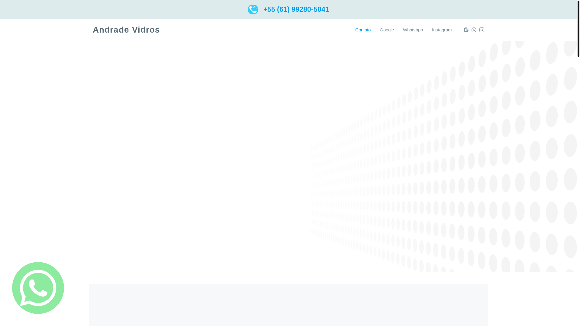 website screenshot of https://andradevidroseesquadrias.com.br/