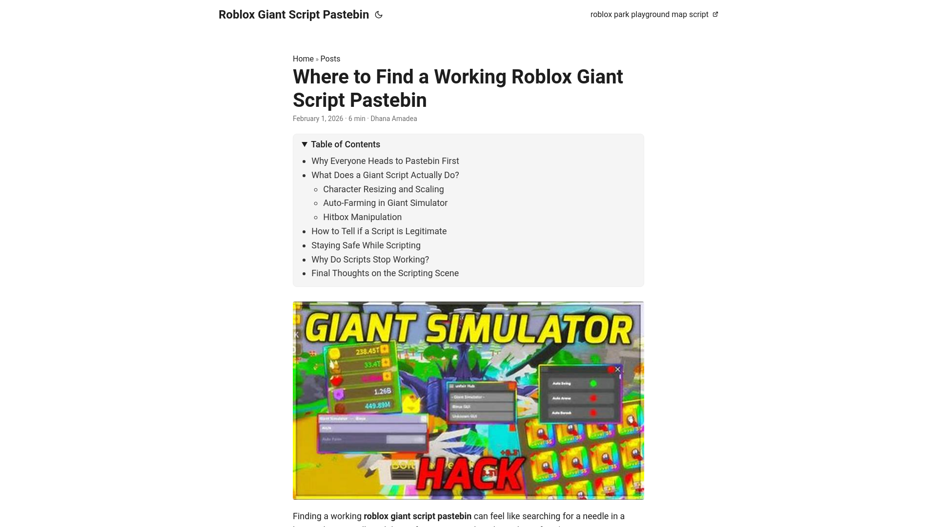 website screenshot of https://roblox-giant-script-pastebin.pages.dev/