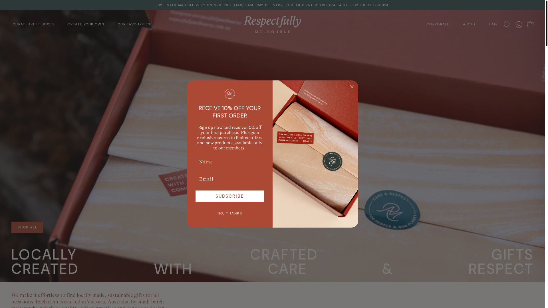 website screenshot of https://respectfullymelbourne.au/