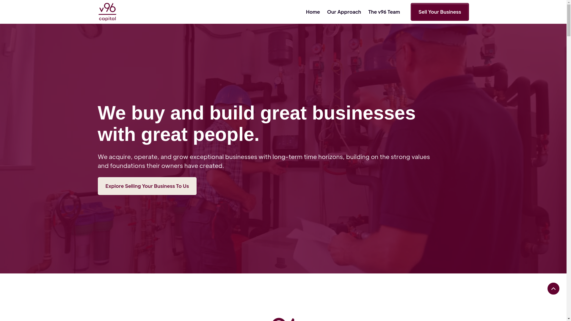 website screenshot of https://v96partners.co/