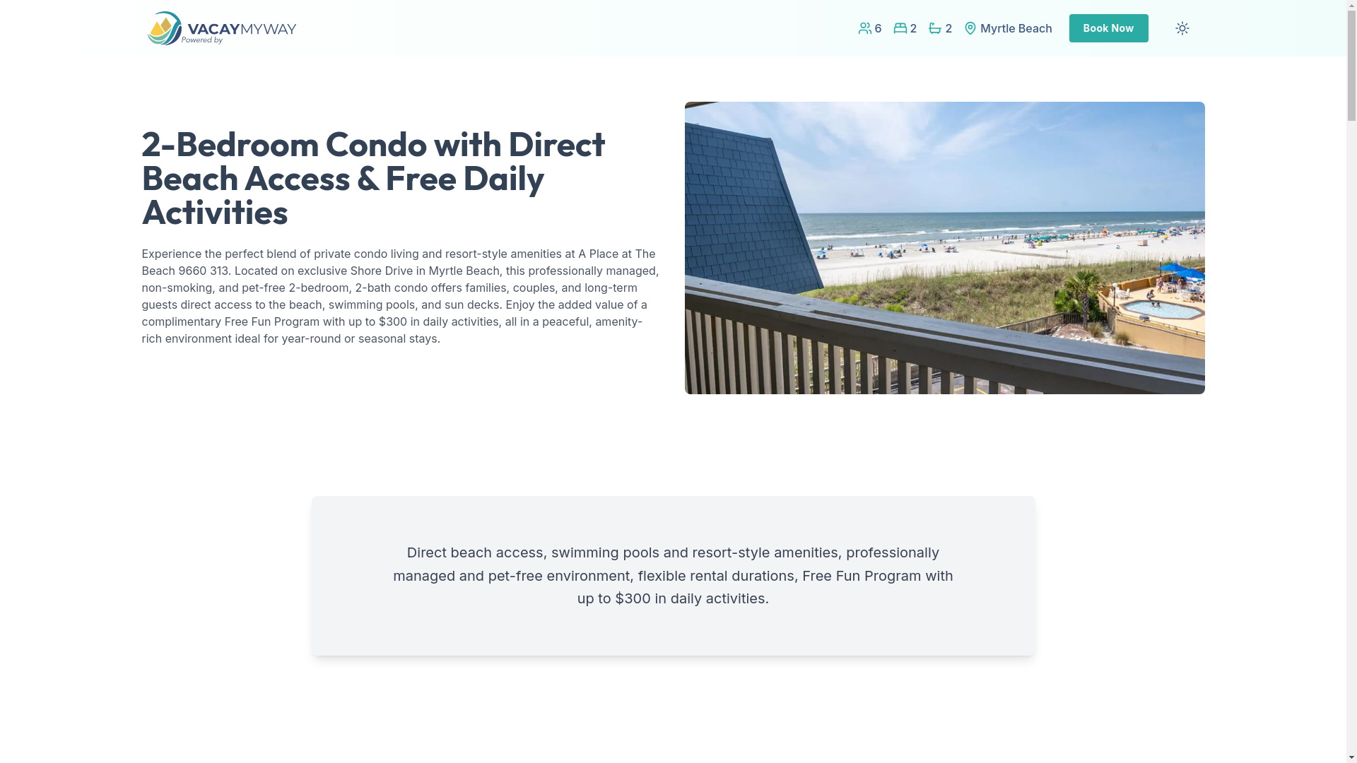 website screenshot of https://dailyadventure.vacations/