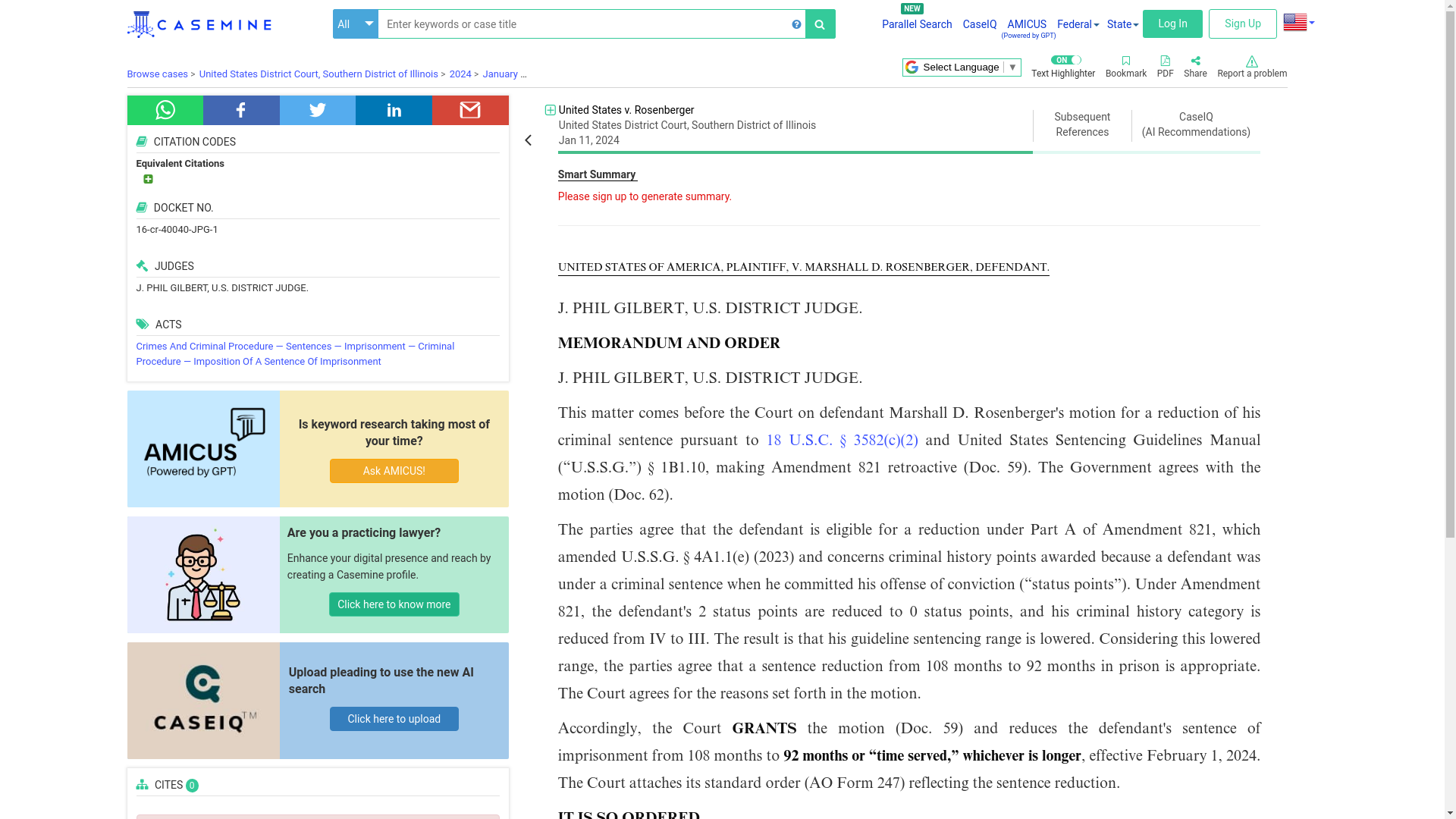 website screenshot of https://www.casemine.com/judgement/us/65a3637c4aacbf7ab869044d