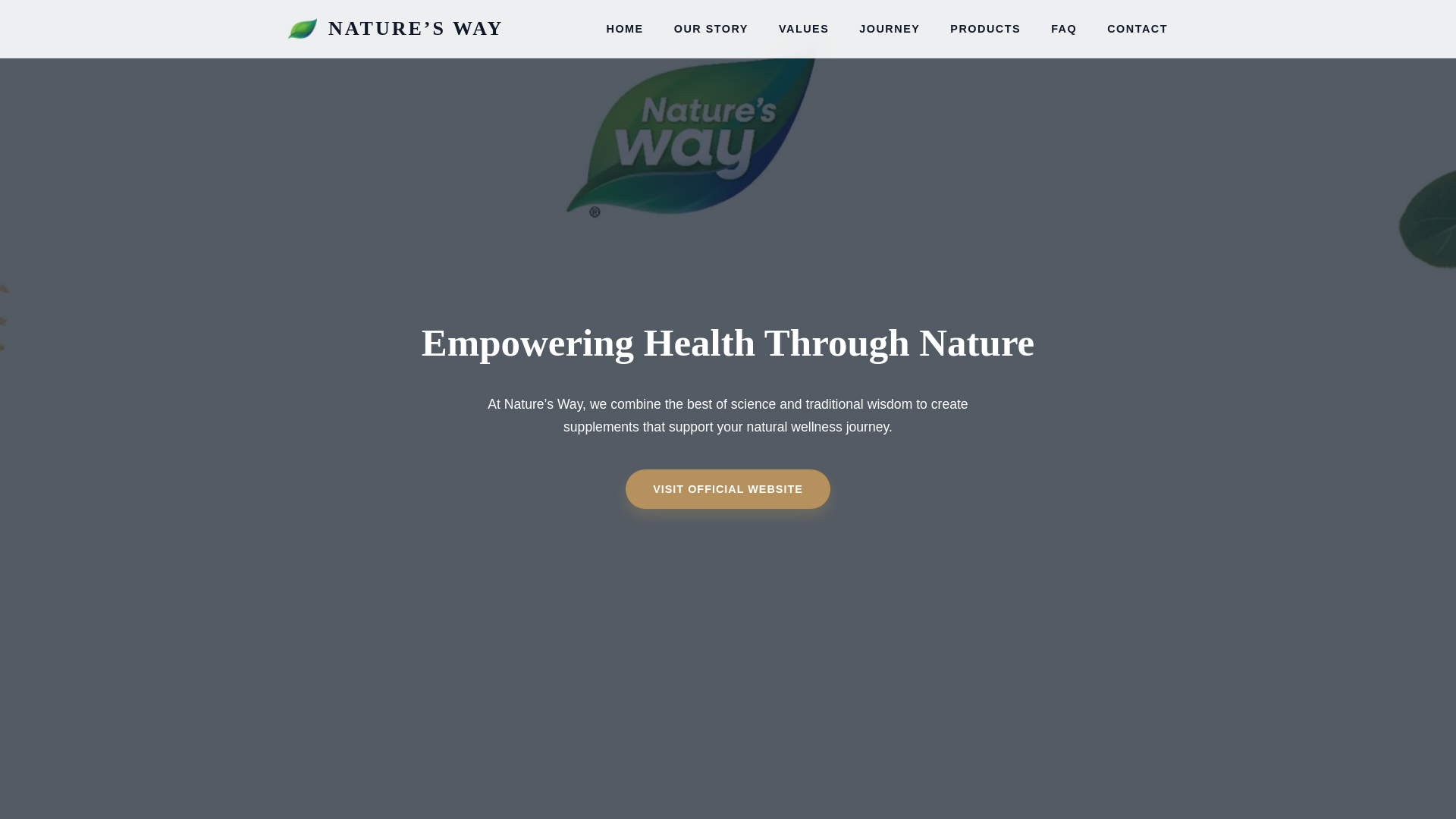 website screenshot of https://natureswaycom.com