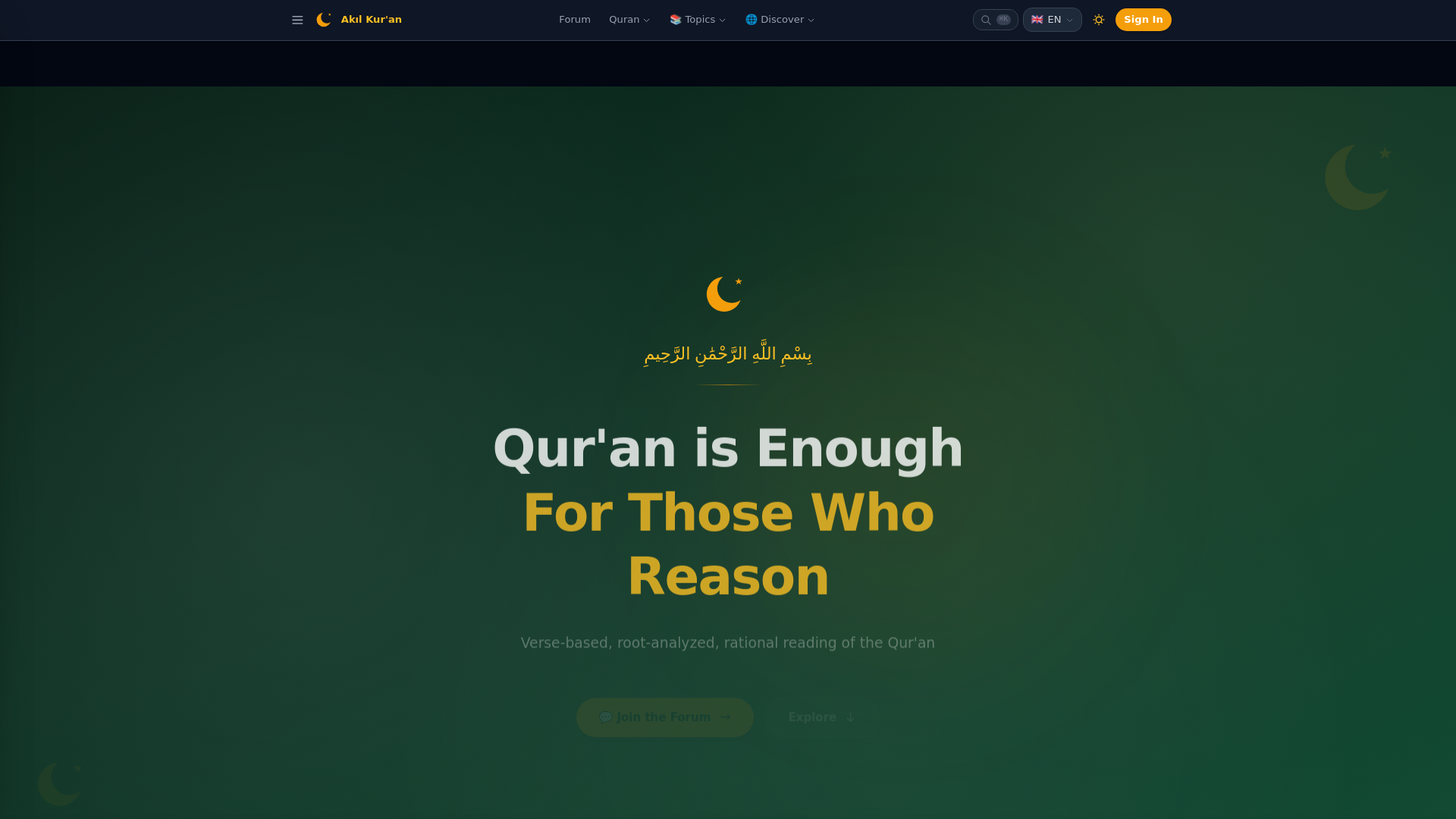 website screenshot of https://akilkuran.com/