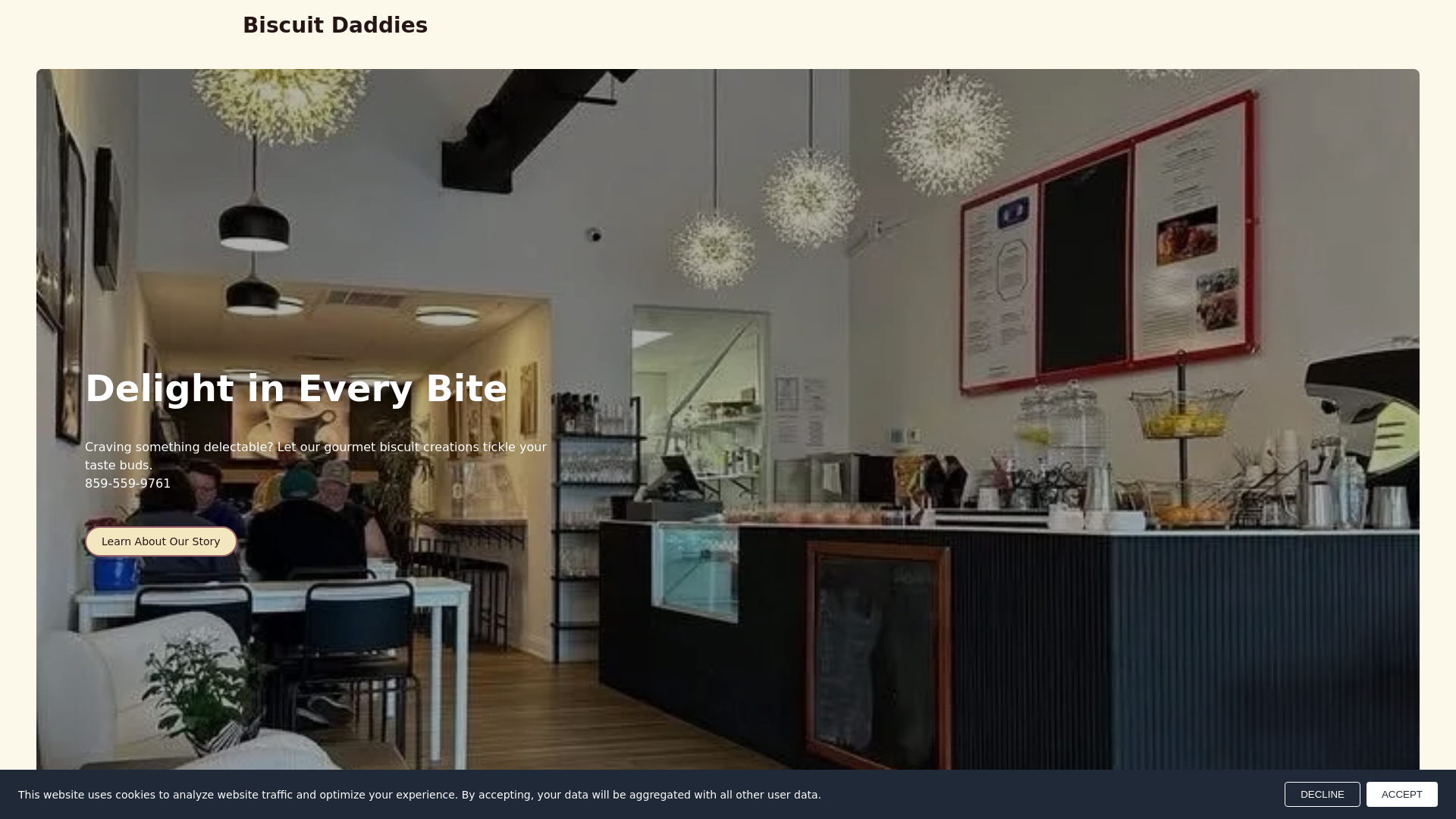 website screenshot of https://biscuit-daddies.com/