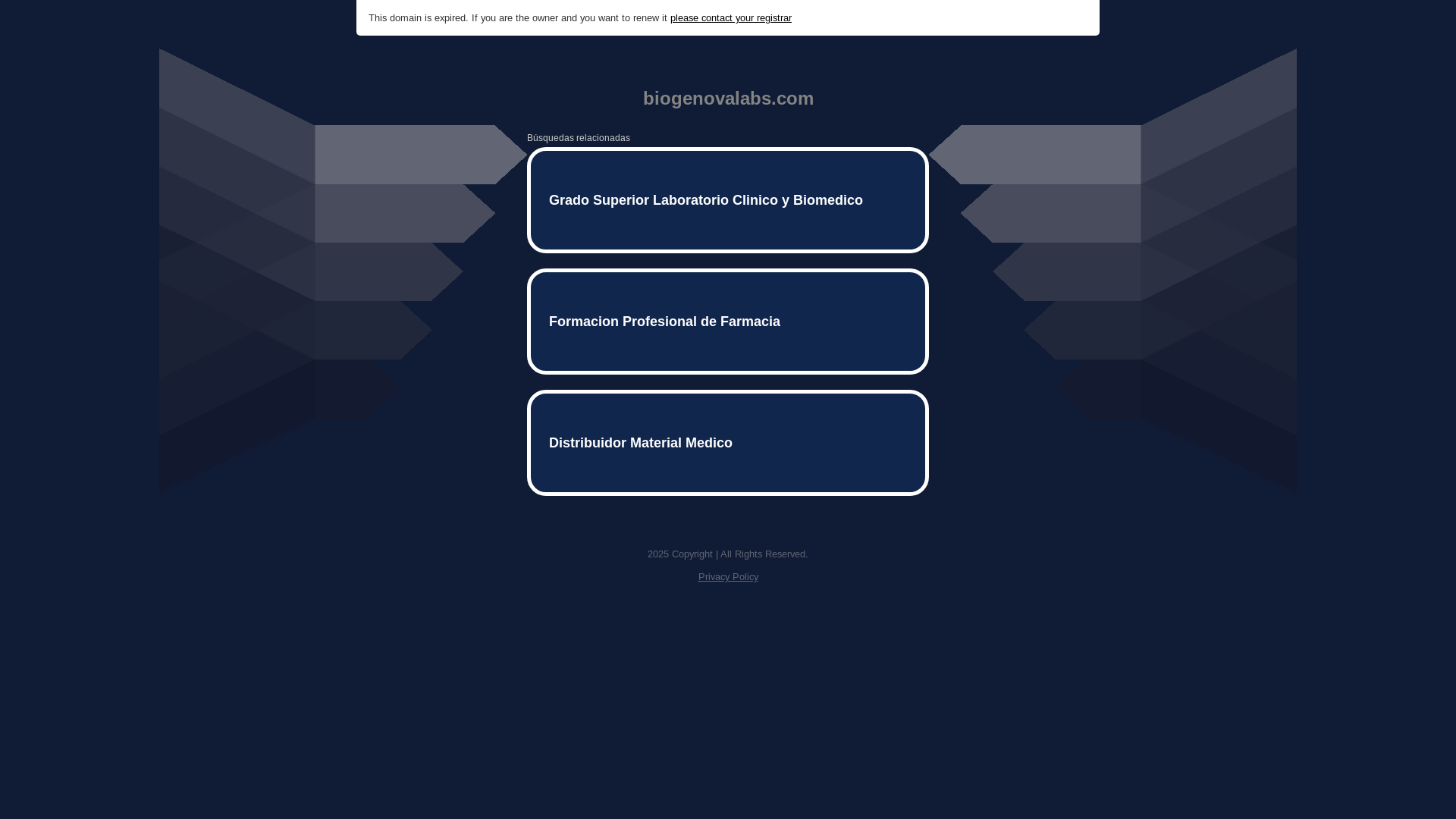 website screenshot of https://biogenovalabs.com/