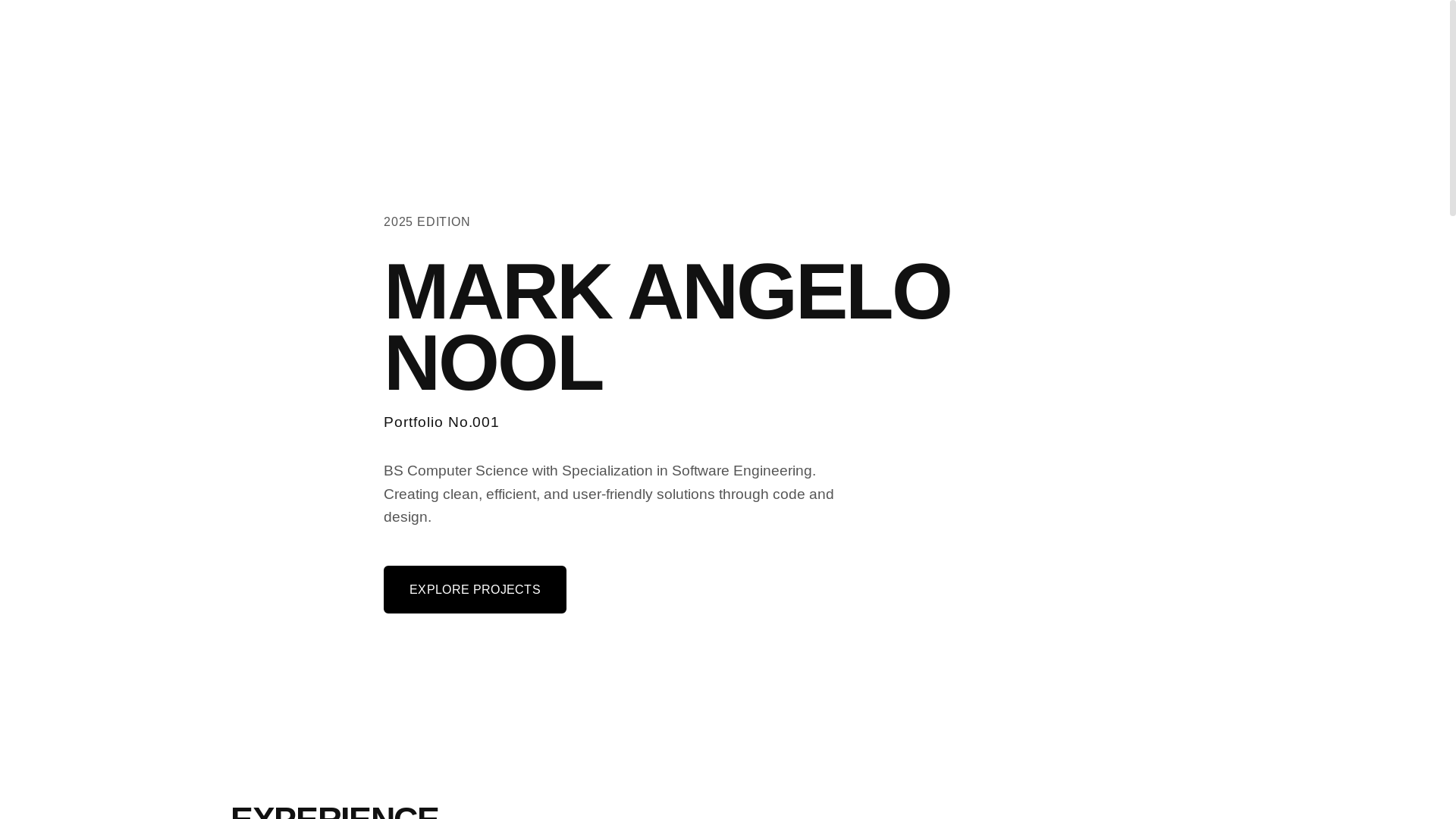 website screenshot of https://noolangelo.pages.dev/