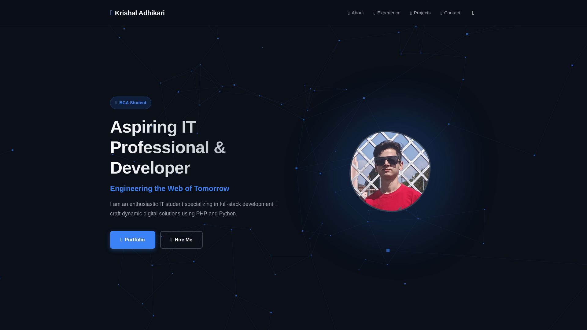 website screenshot of https://krishaladhikari.com.np/