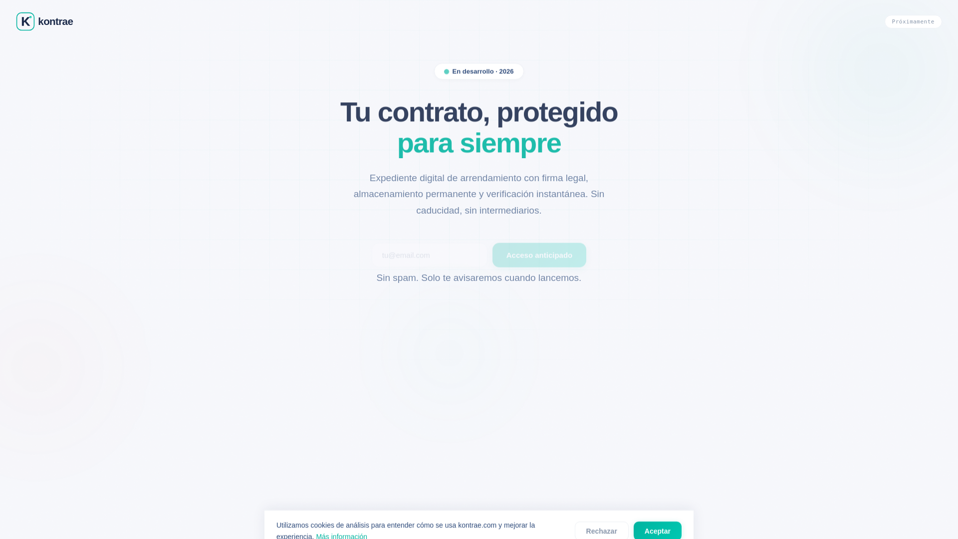 website screenshot of https://kontrae.es/