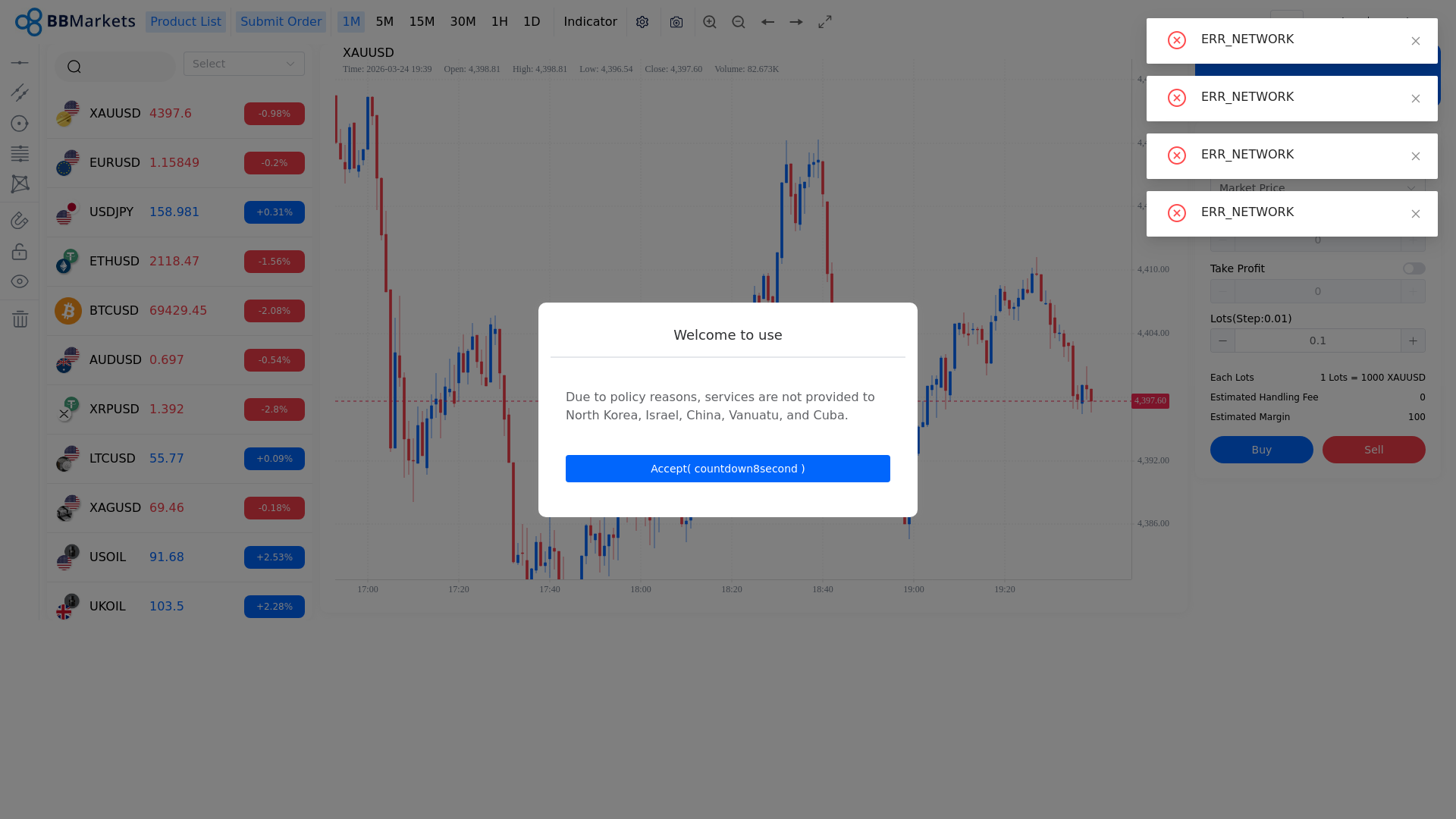 website screenshot of https://m.blueberry-market.cc