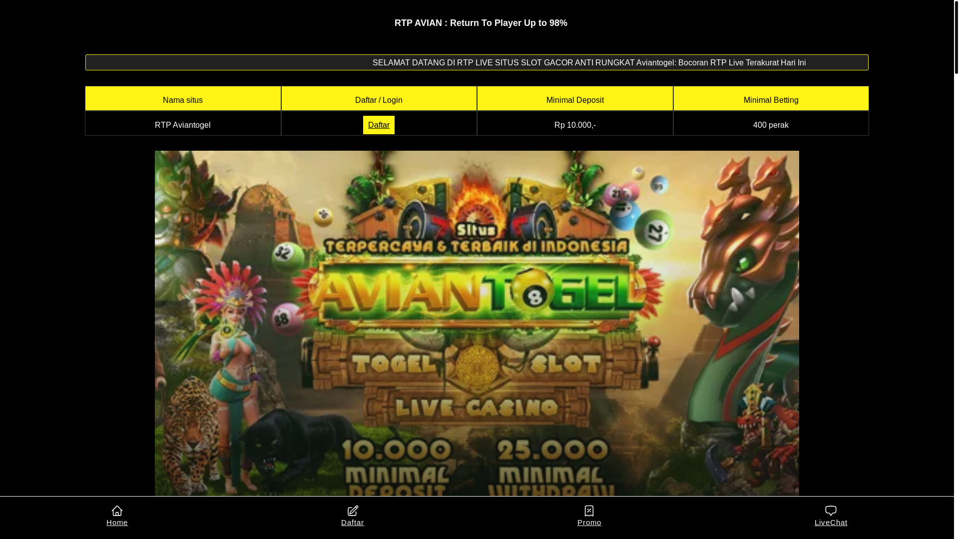website screenshot of https://rtpslot-aviantogel.pages.dev/