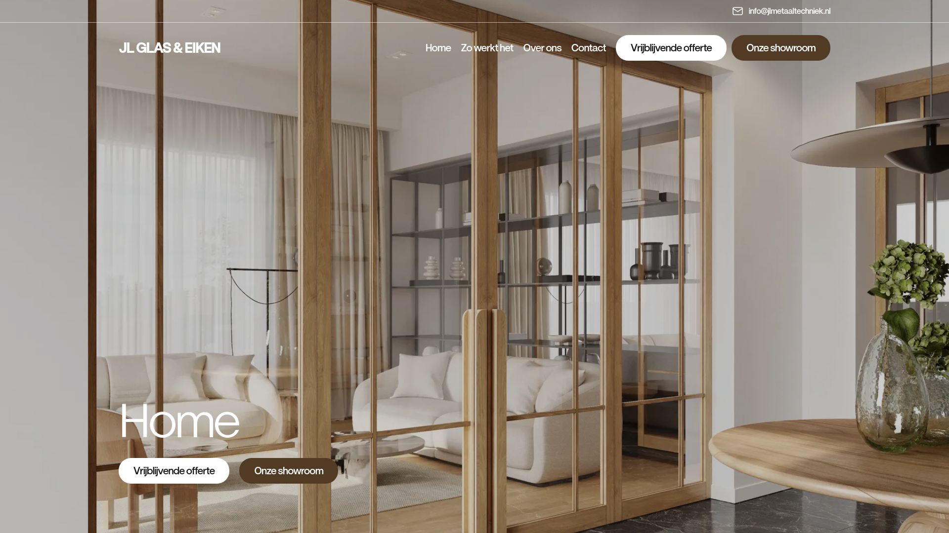 website screenshot of https://jleikenglas.nl/